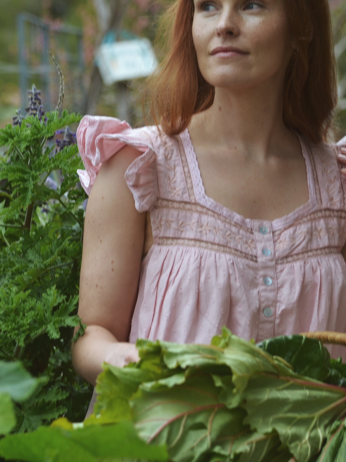 100% RECYCLED COTTON - ALICE DRESS - PASTEL PINK