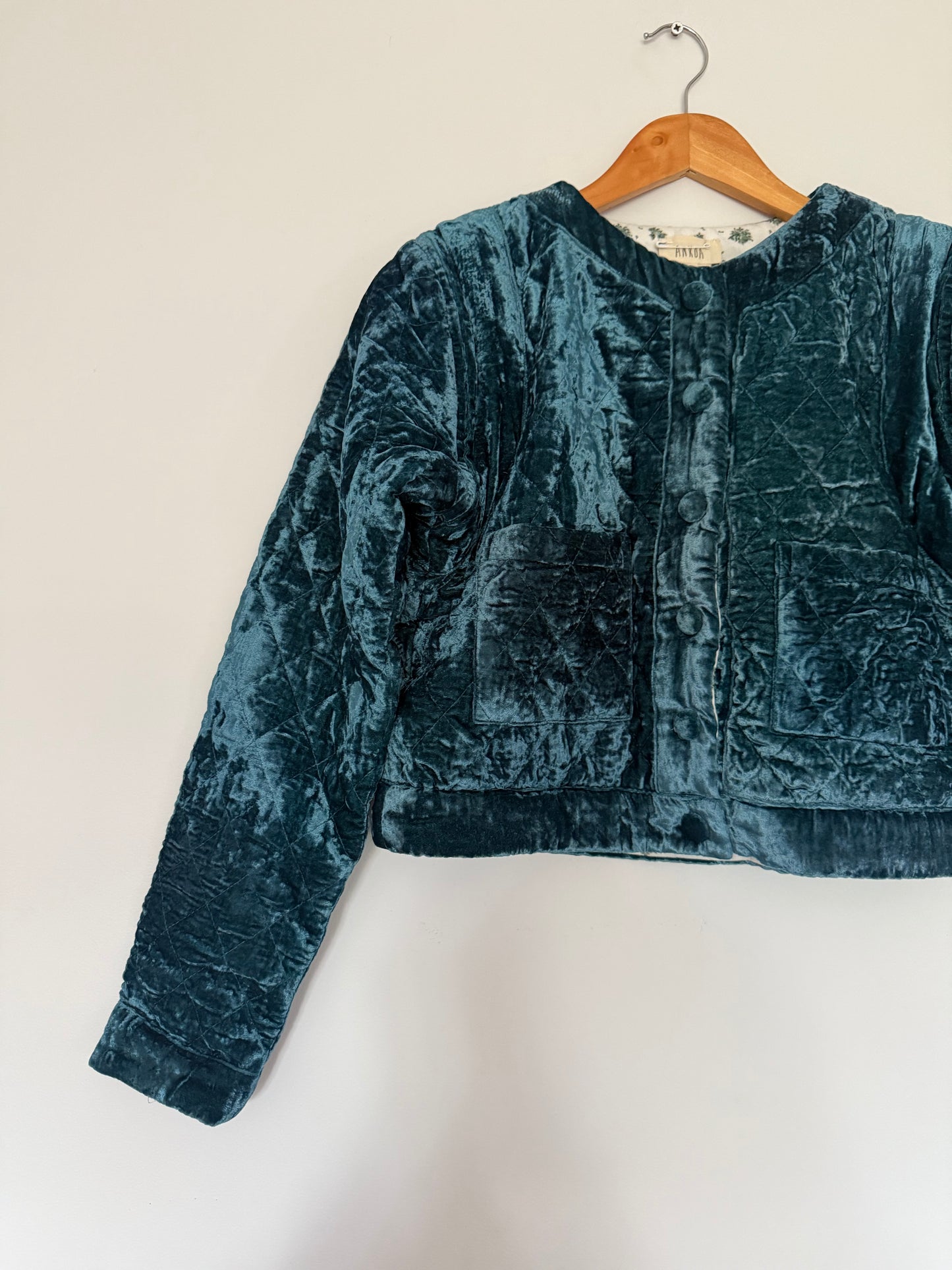 SECOND - PEMBROKE CROP REVERSIBLE QUILTED JACKET/VEST XS