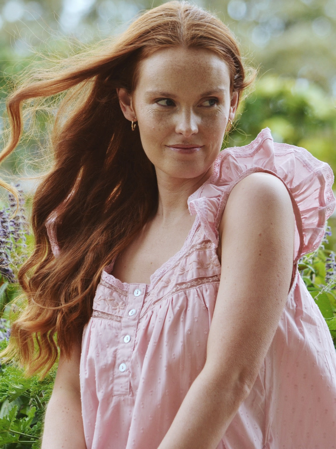 100% RECYCLED COTTON - ALICE DRESS - PASTEL PINK