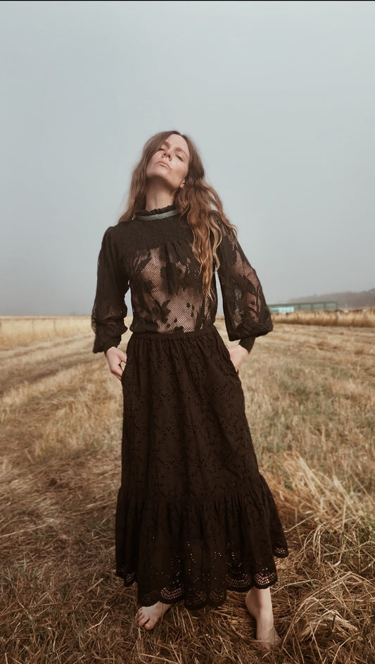 RESTOCK - ETIENNE SKIRT BLACK