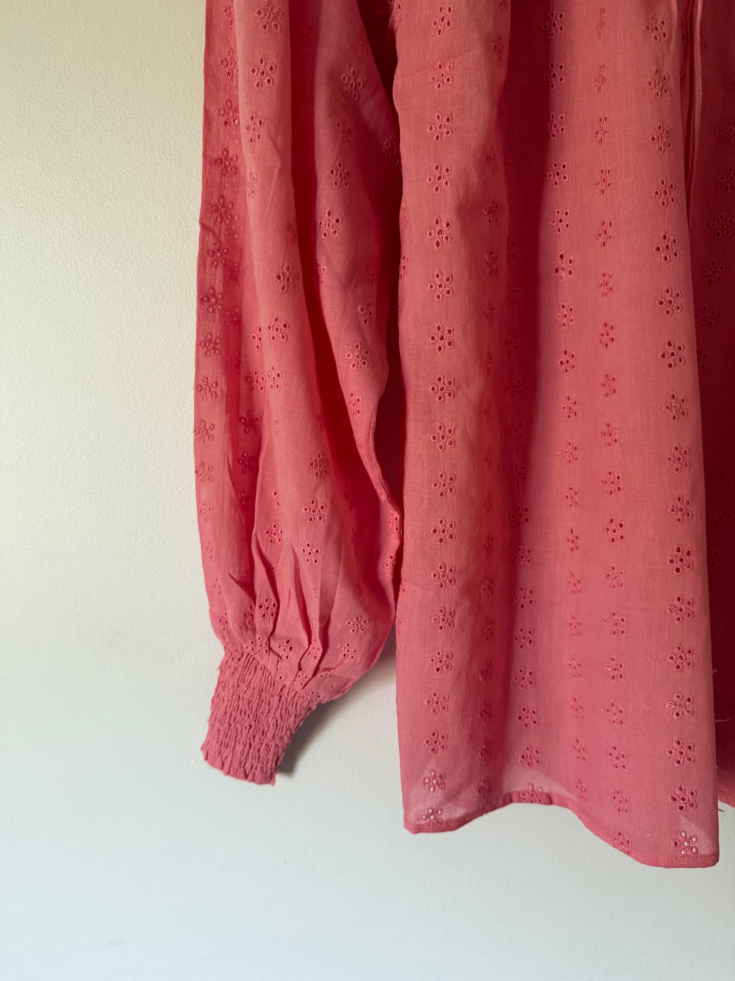 *SECOND - 100% RECYCLED COTTON - BAMBI BLOUSE SALMON PINK