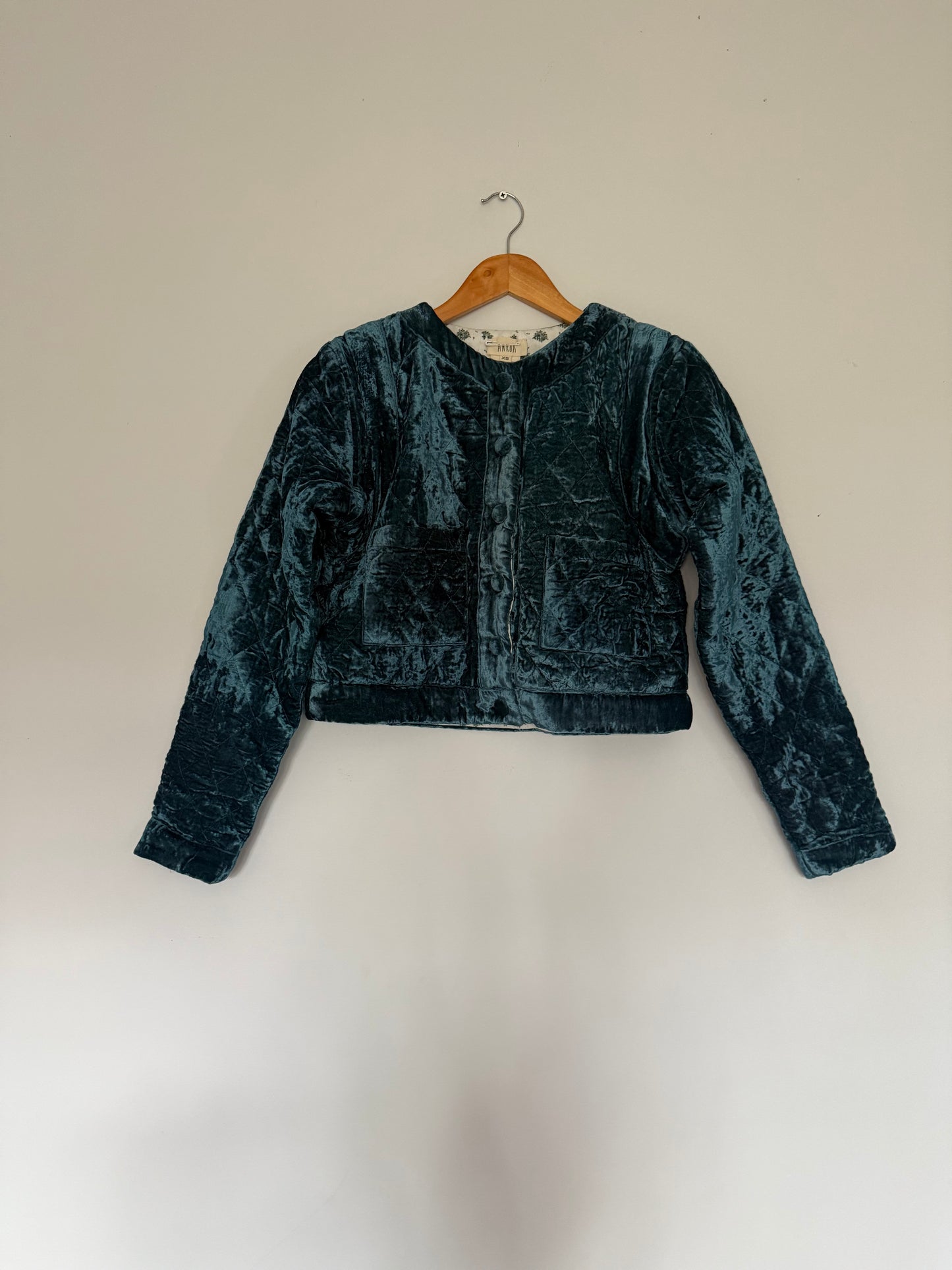 SECOND - PEMBROKE CROP REVERSIBLE QUILTED JACKET/VEST XS