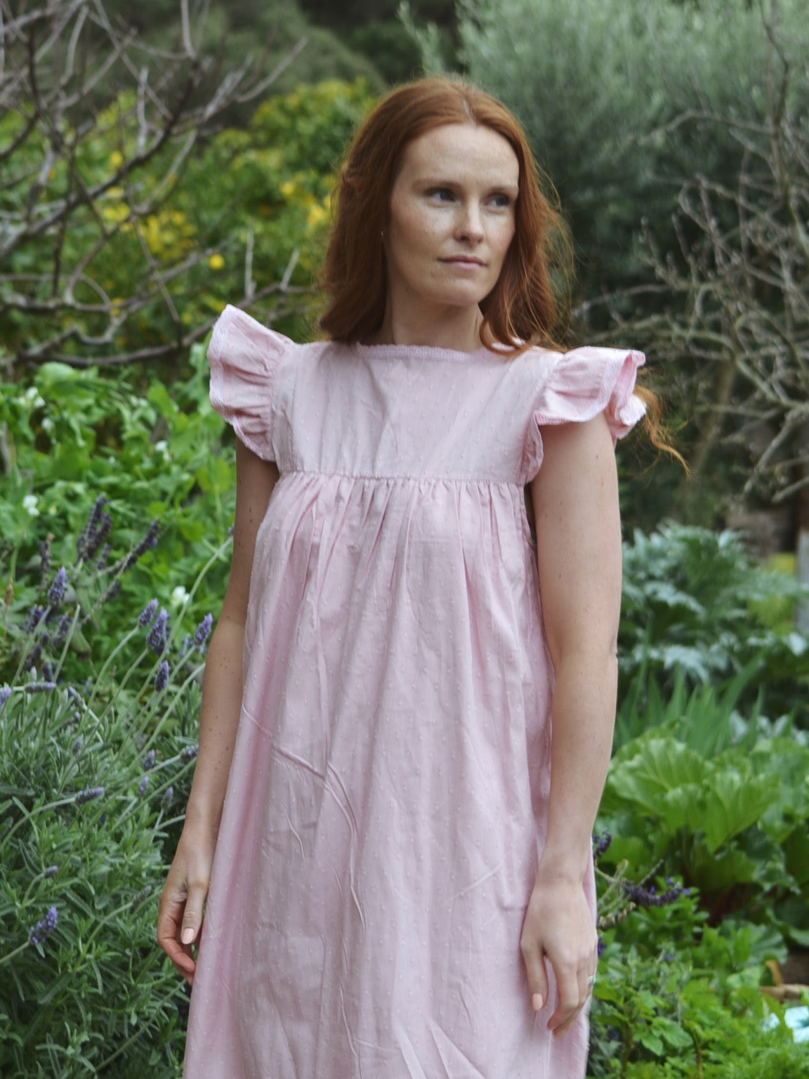 100% RECYCLED COTTON - ALICE DRESS - PASTEL PINK