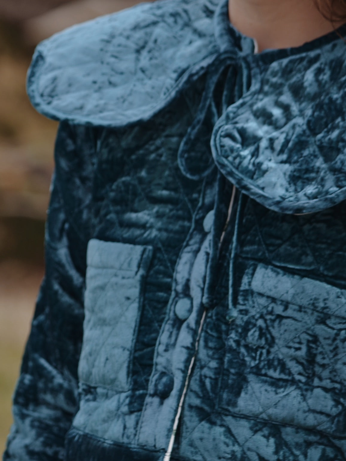 SECOND - PEMBROKE CROP REVERSIBLE QUILTED JACKET/VEST XS