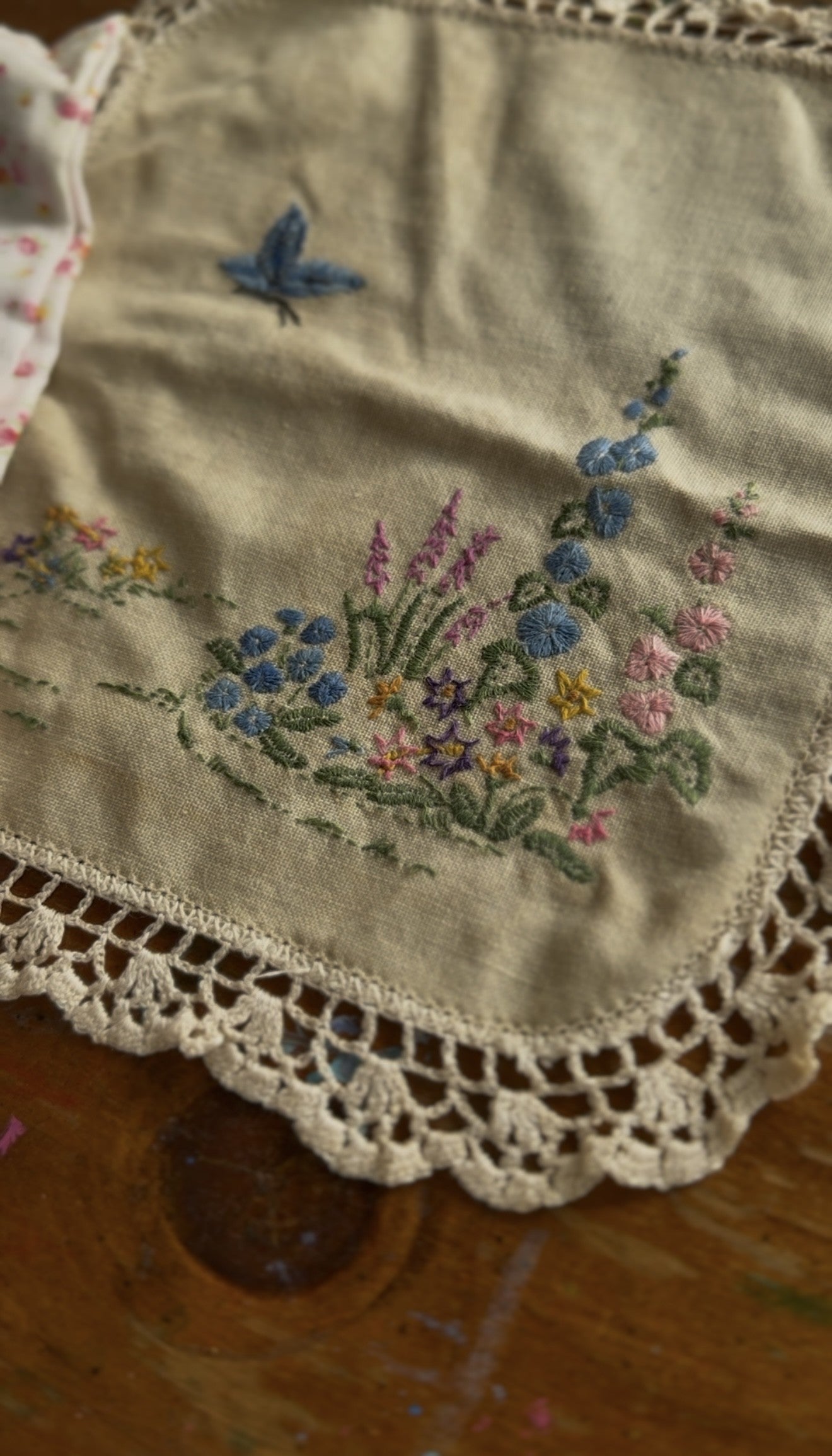 100% RECYCLED COTTON - ANOUK RUFFLE PINAFORE/SKIRT CORDUROY