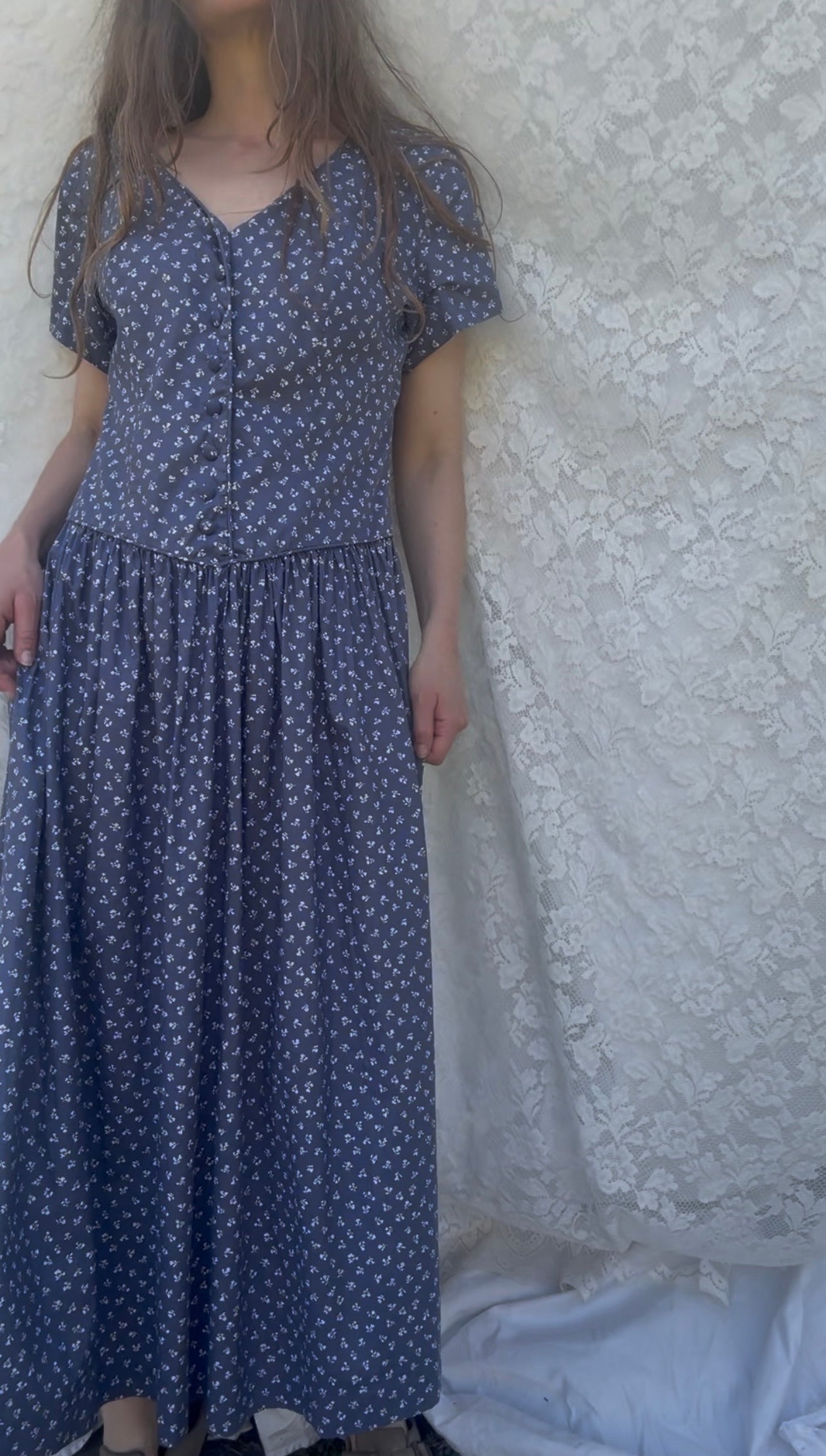 VINTAGE LAURA ASHLEY DRESS SIZE SMALL/10