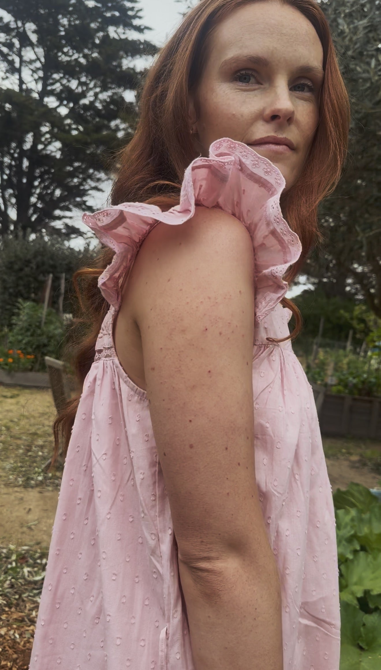 100% RECYCLED COTTON - ALICE DRESS - PASTEL PINK