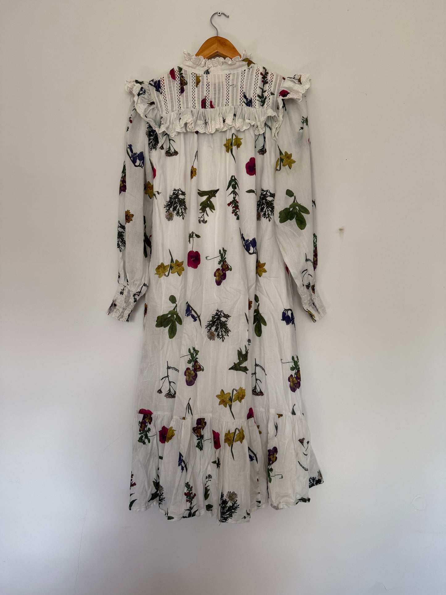 SECOND - 100% RECYCLED COTTON - CLOTHILDE DRESS GARDEN BOTANIC - SMALL