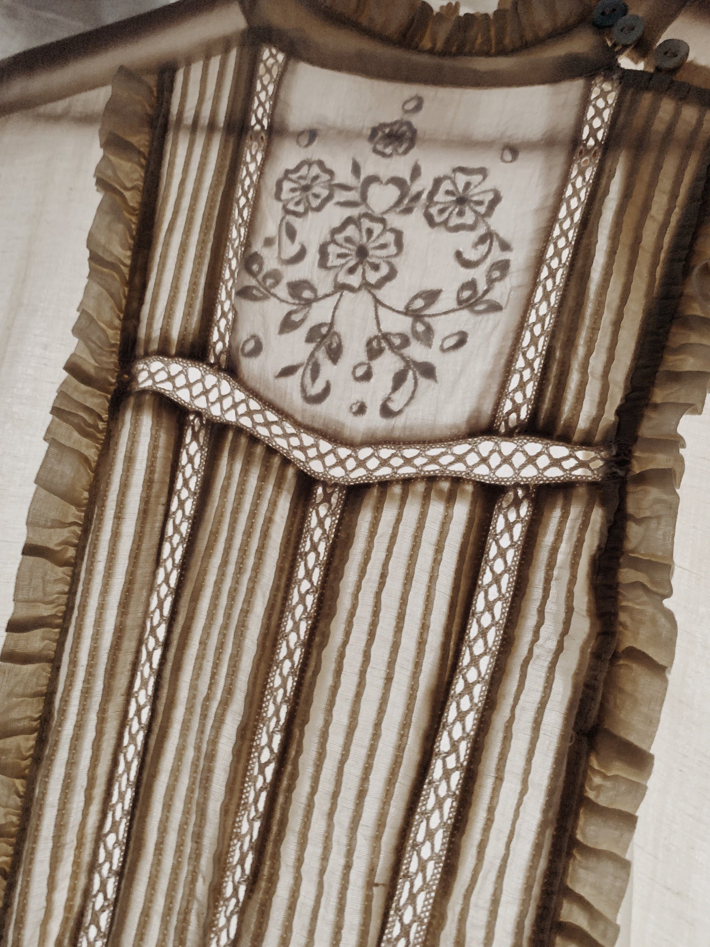 SECOND - PAULINA ANTIQUE WHITE COTTON DRESS