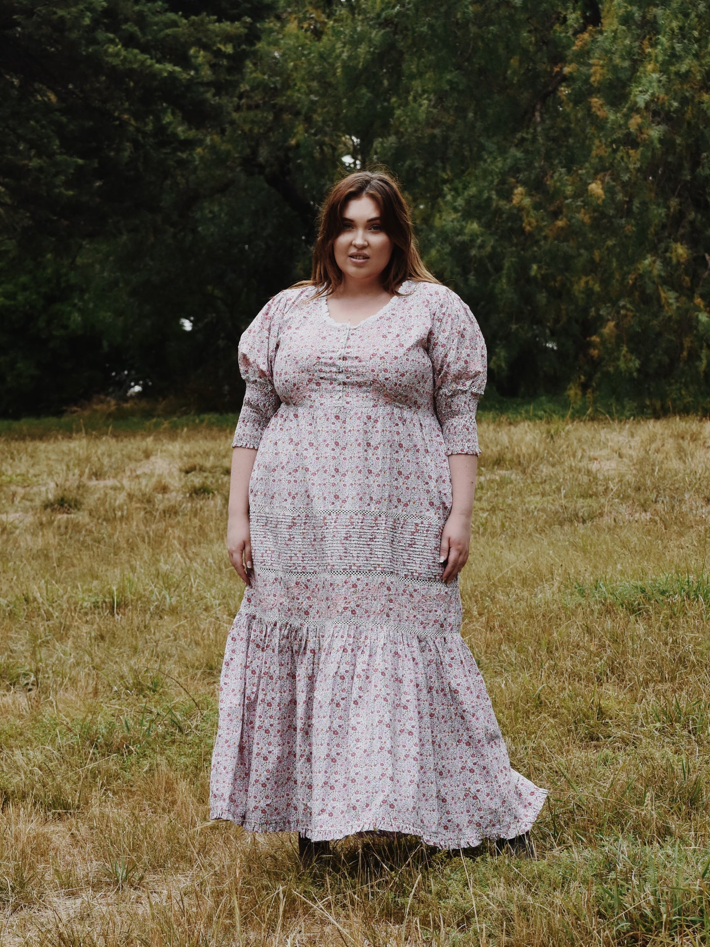 AUGUSTINE MAXI DRESS PINK DITSY FLORAL