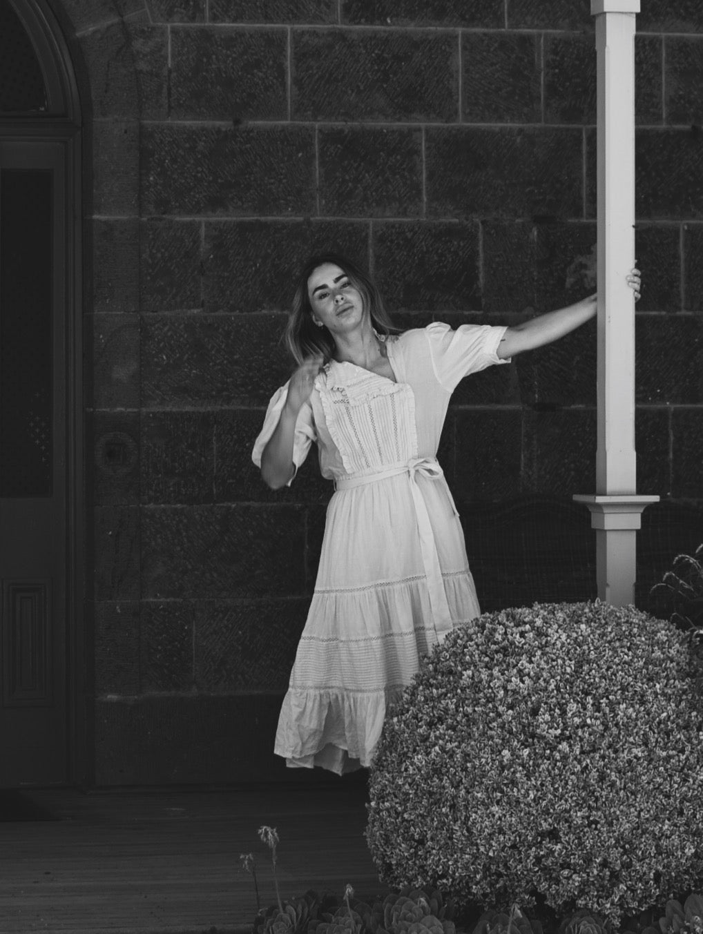 SECOND - PAULINA ANTIQUE WHITE COTTON DRESS