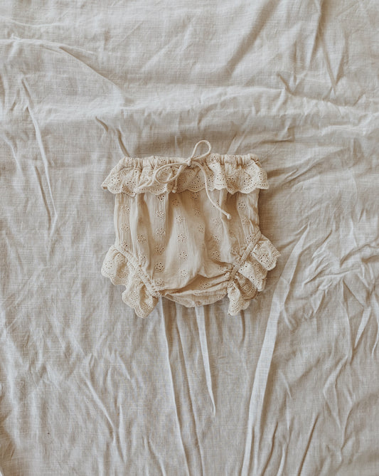 ANNABELLE GIRL'S BLOOMER ANTIQUE WHITE
