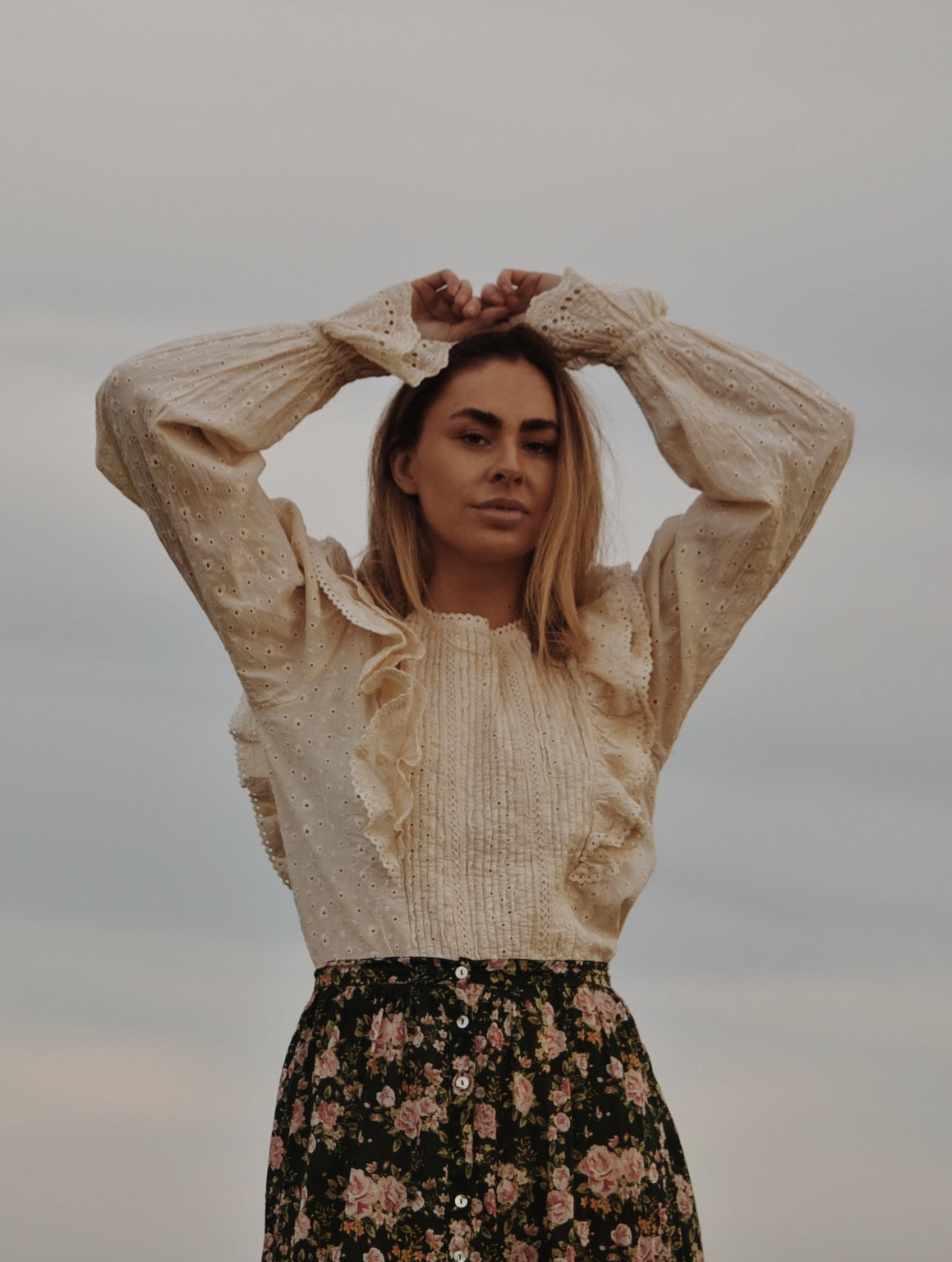 POTAGER BLOUSE ANTIQUE WHITE
