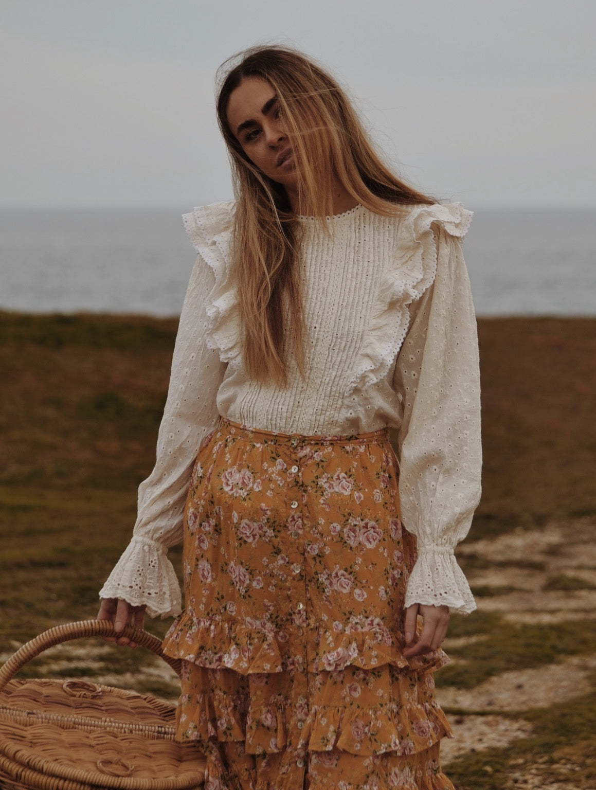 POTAGER BLOUSE ANTIQUE WHITE