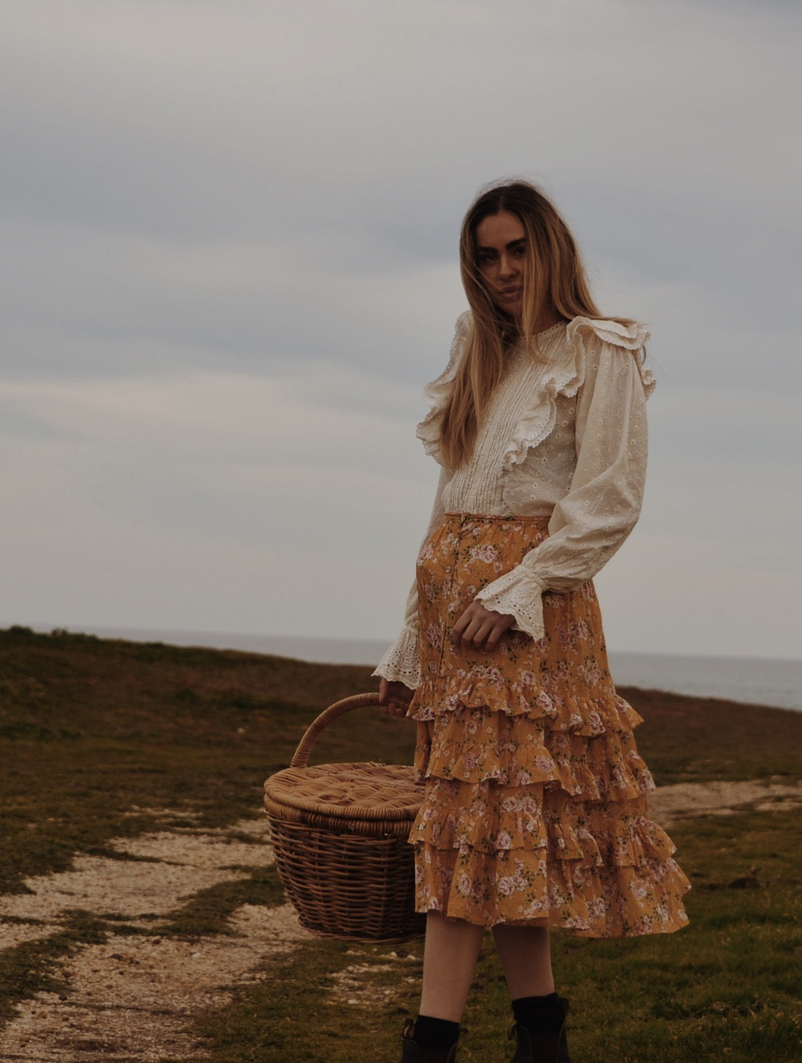 POTAGER BLOUSE ANTIQUE WHITE