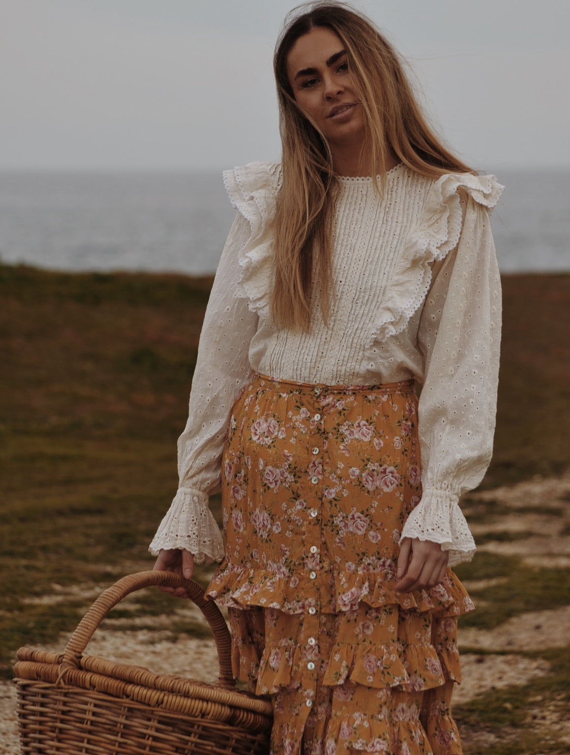 POTAGER BLOUSE ANTIQUE WHITE