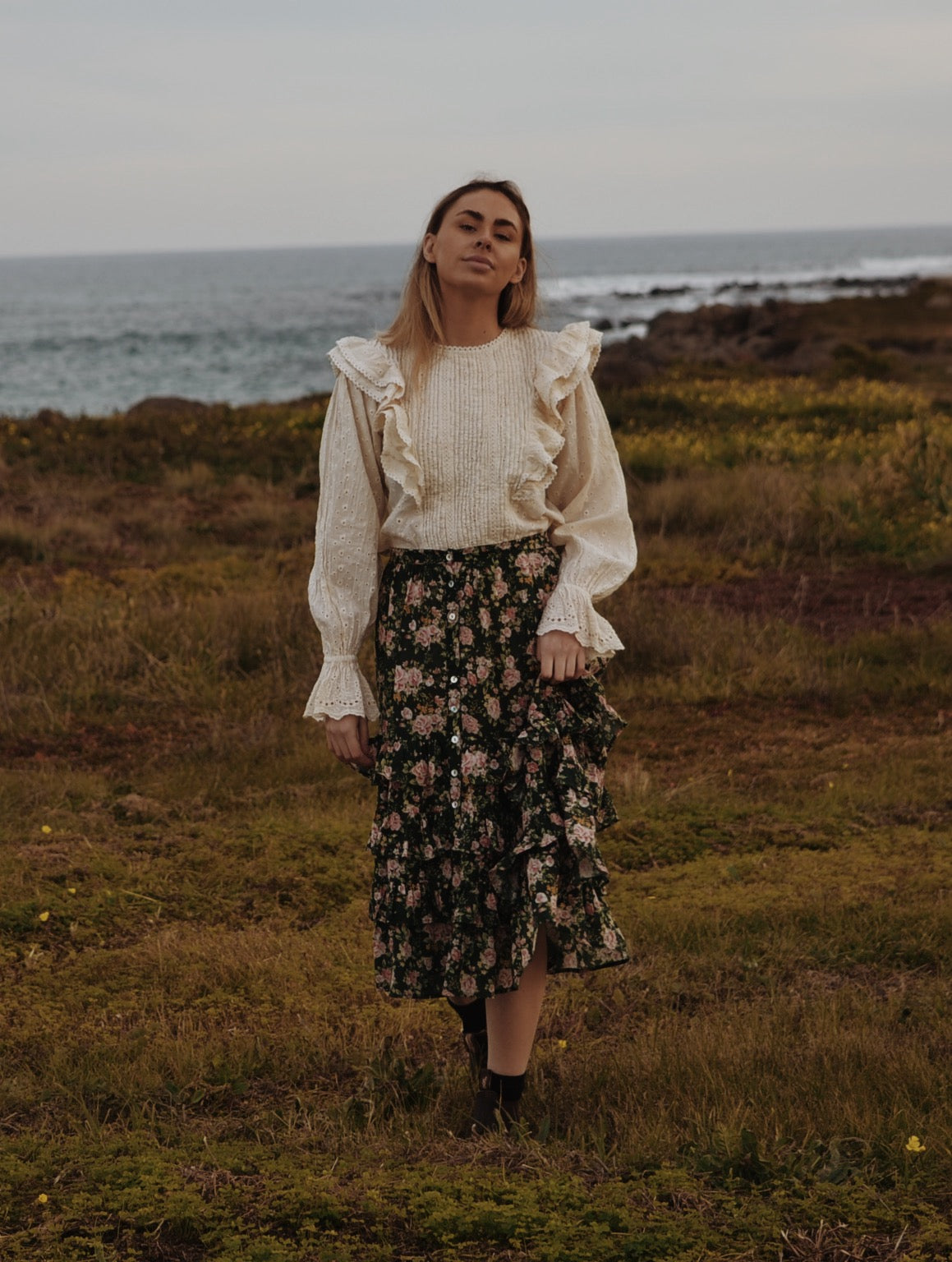 POTAGER BLOUSE ANTIQUE WHITE
