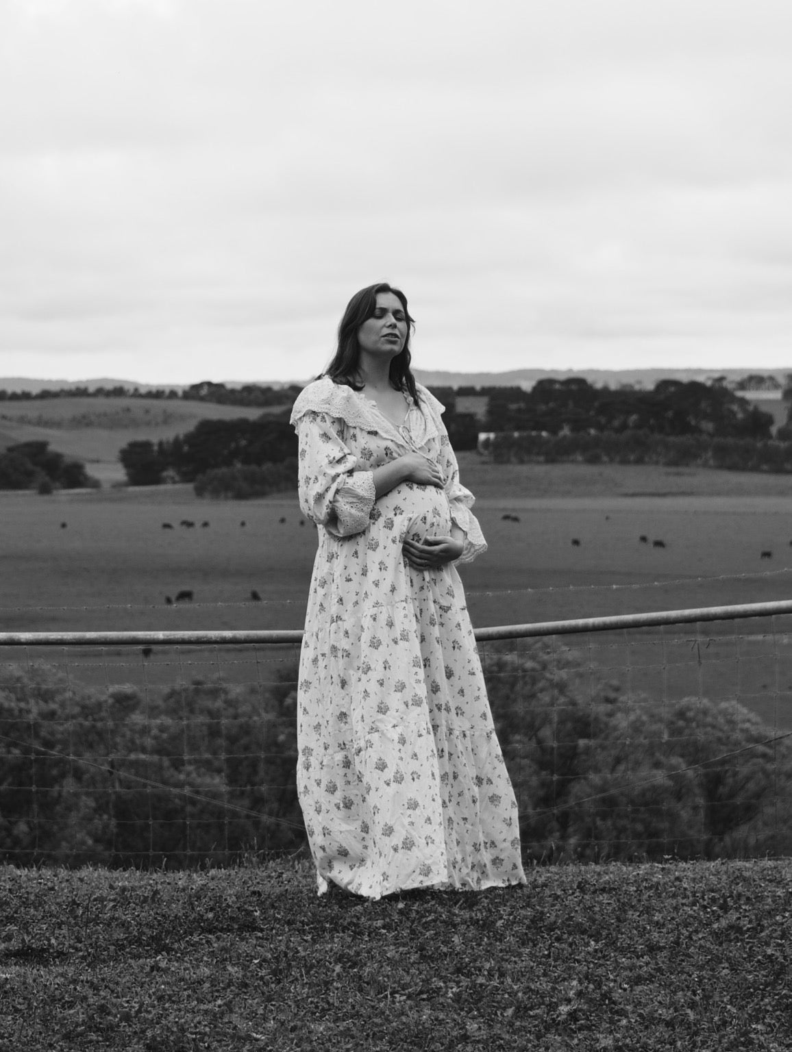 100% RECYCLED COTTON - MARIONETTE MAXI DRESS PINK ROSE - NO BELT