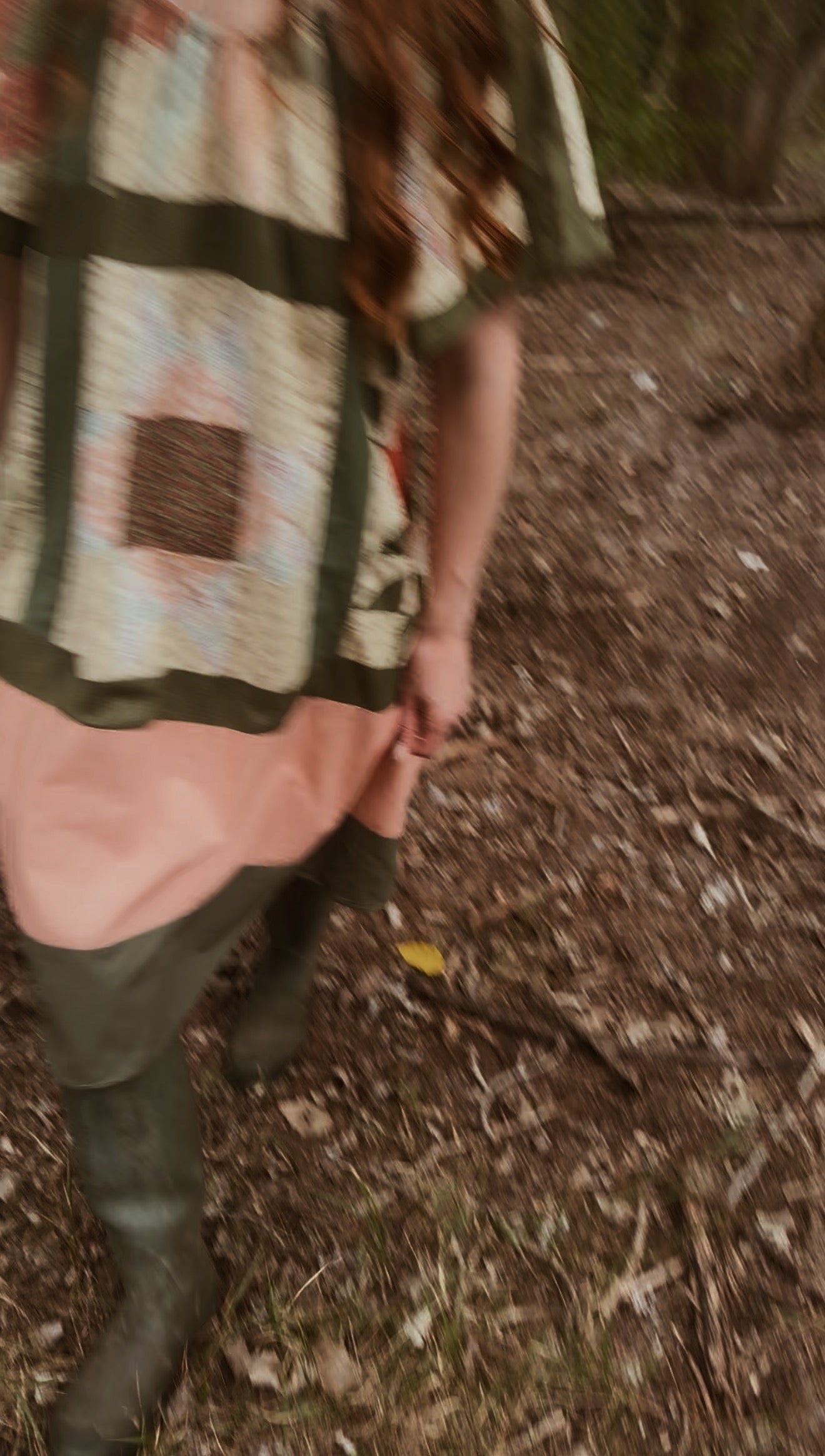 ONE OF A KIND REWORKED PATCHWORK SMOCK DRESS S-L
