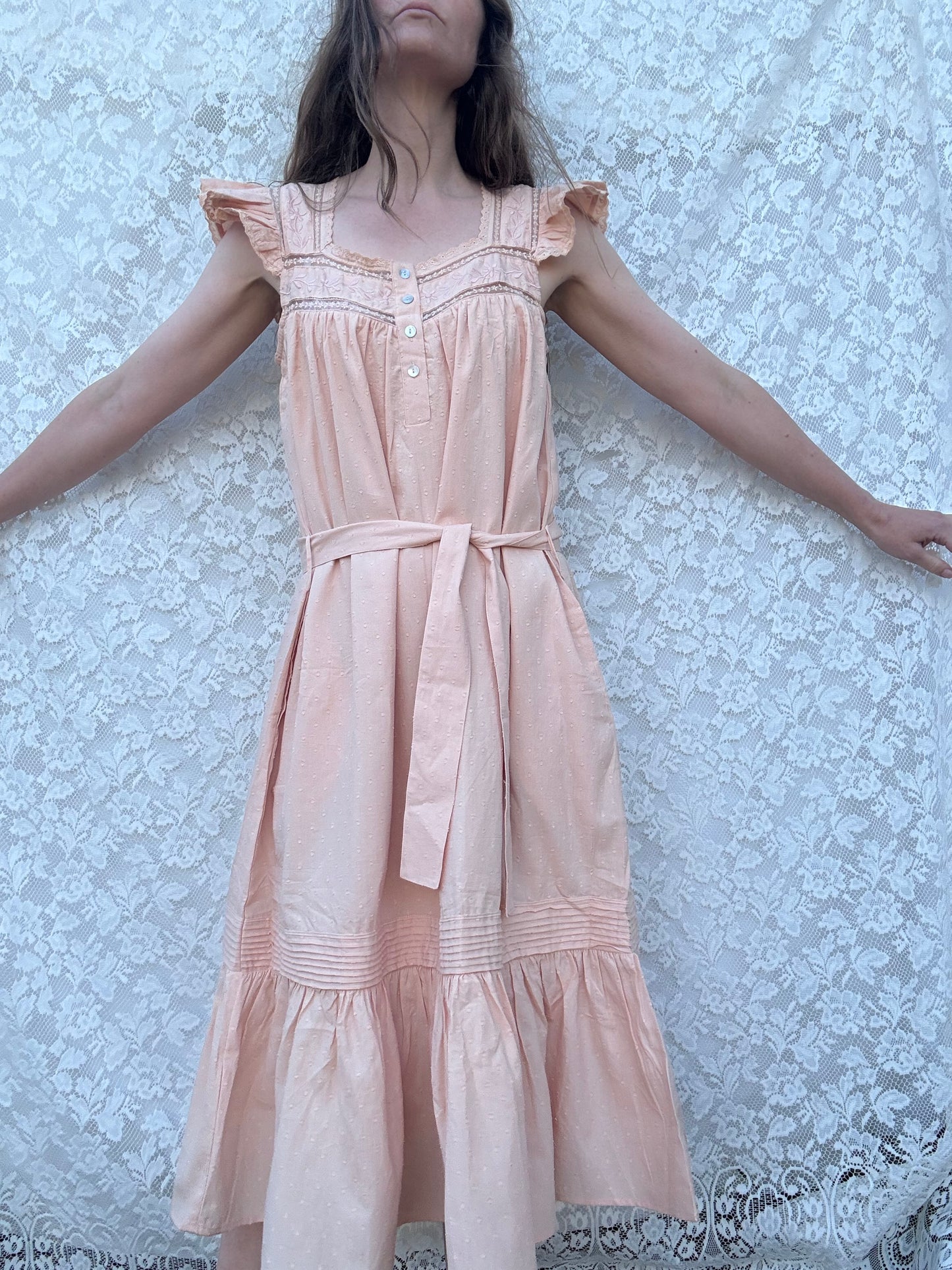 PREORDER - 100% RECYCLED COTTON - ALICE DRESS -  CUBAN SAND