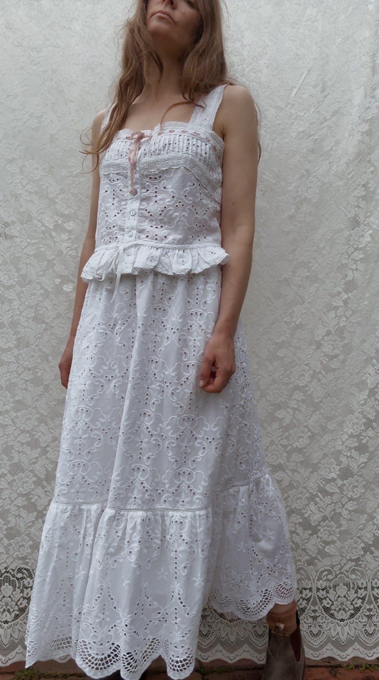 100% RECYCLED COTTON - ETIENNE CAMI WHITE