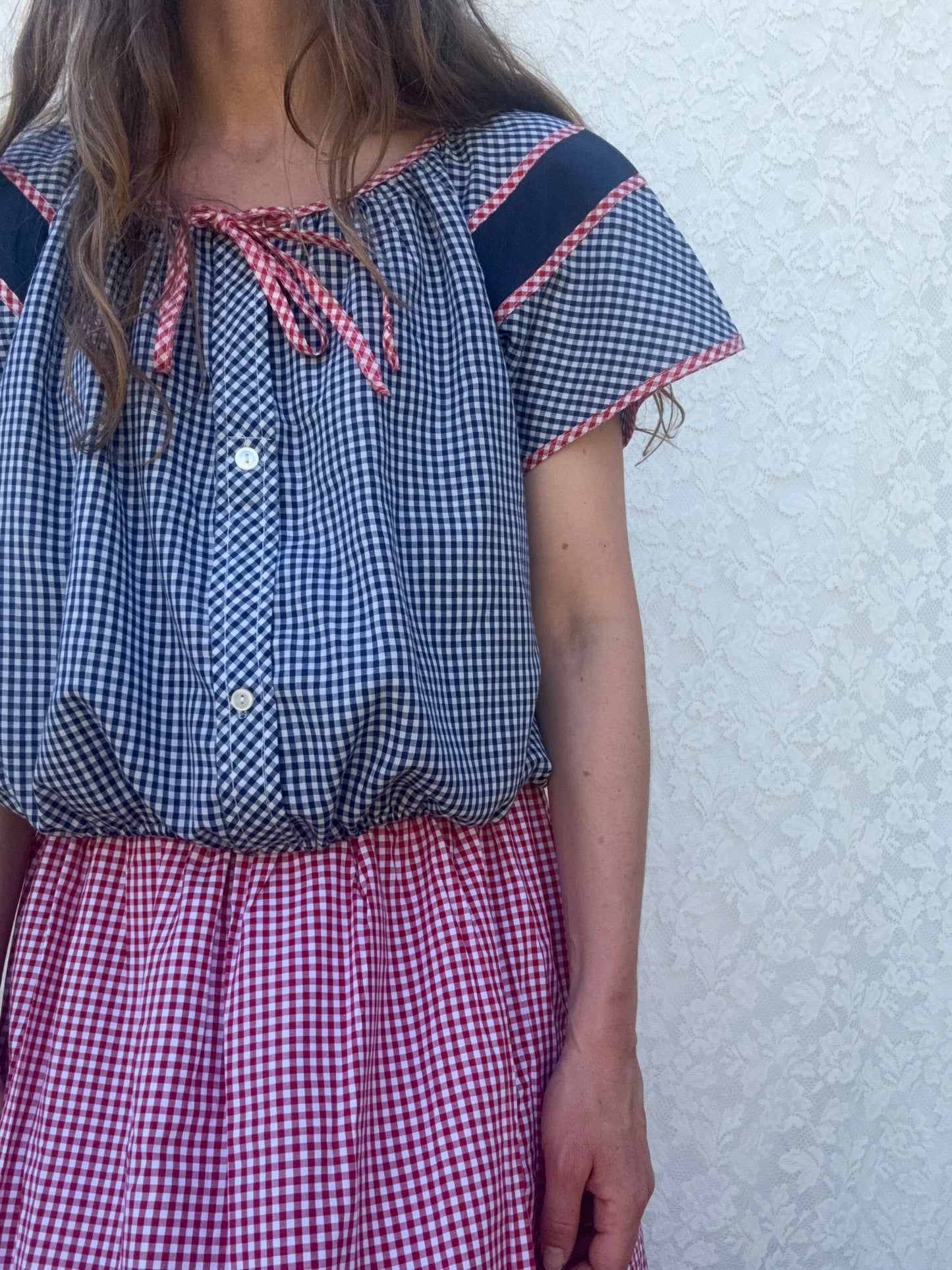 REWORKED - SMOCK BLOUSE 8-12