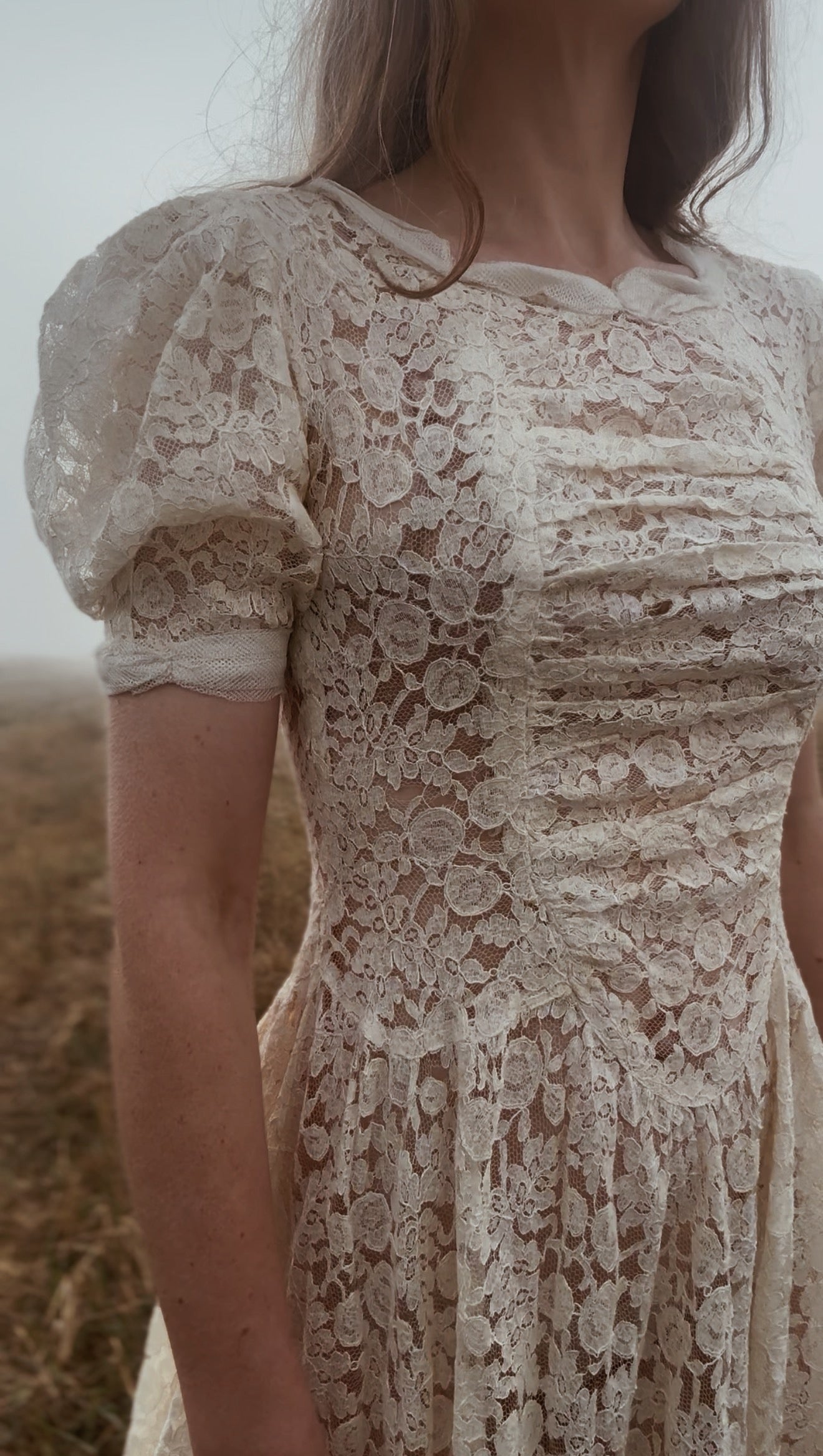 VINTAGE EARLY 1900'S LACE DRESS SMALL