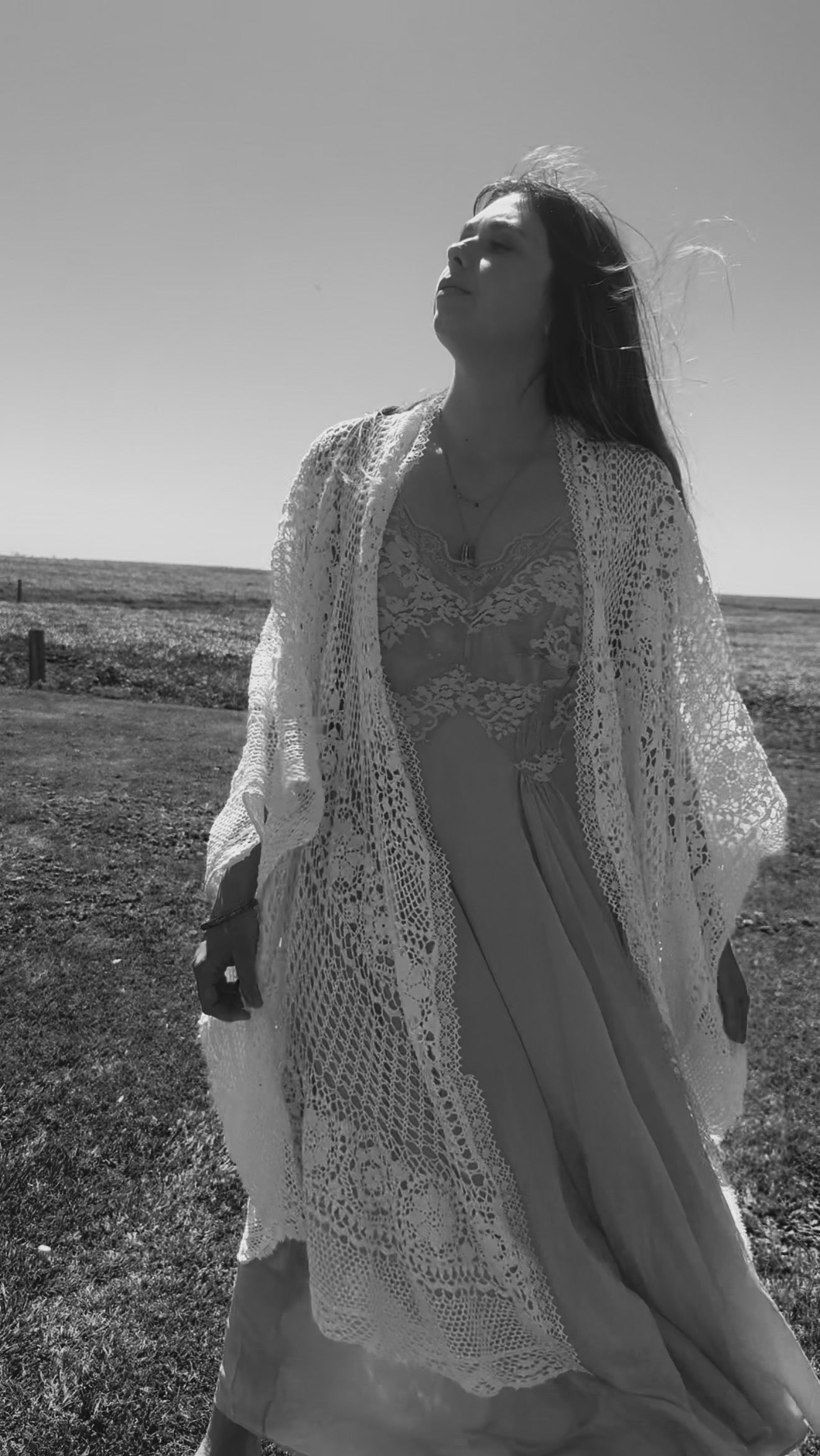 REWORKED - ONE OF A KIND WHITE CROCHET THROW - FREE SIZE