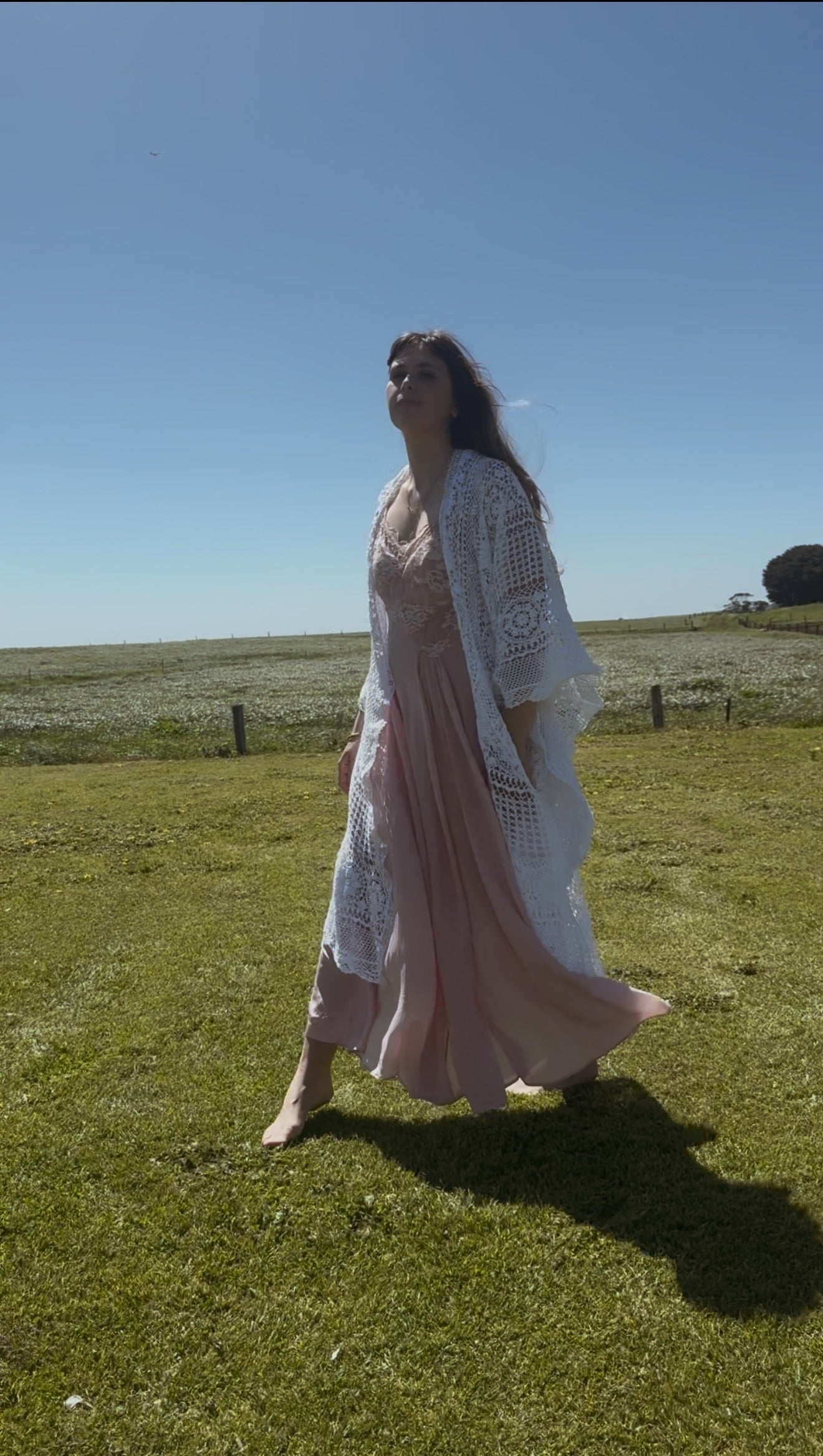 REWORKED - ONE OF A KIND WHITE CROCHET THROW - FREE SIZE