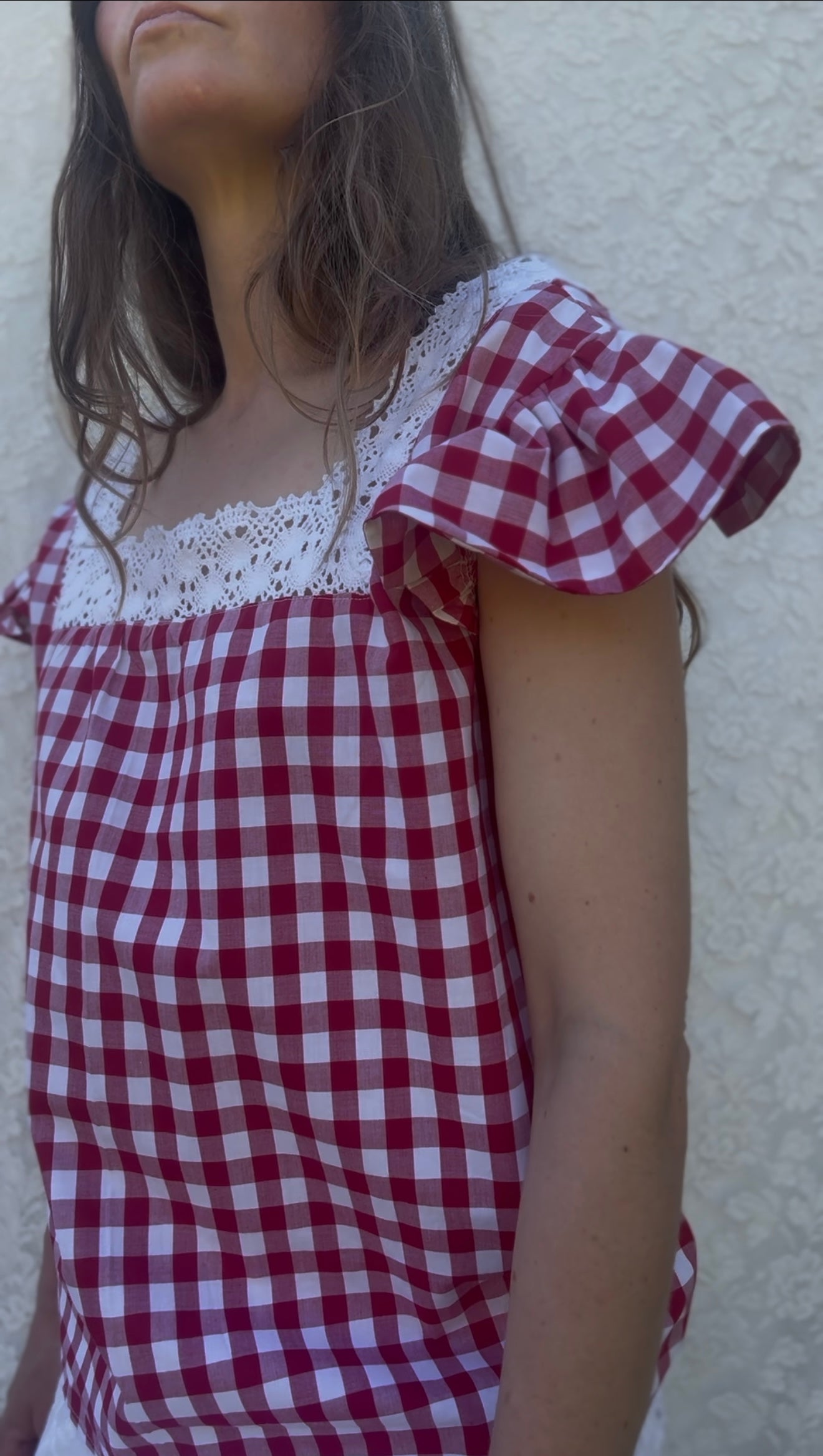 ONE OF A KIND - CROCHET NECK BLOUSE 10-12