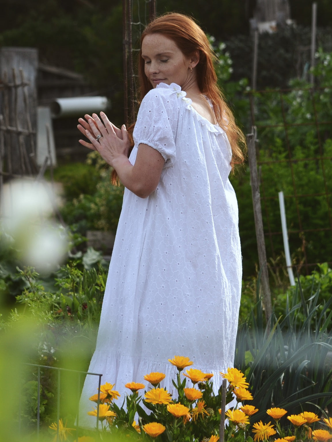 REWORKED - ONE OF A KIND COTTON SMOCK DRESS