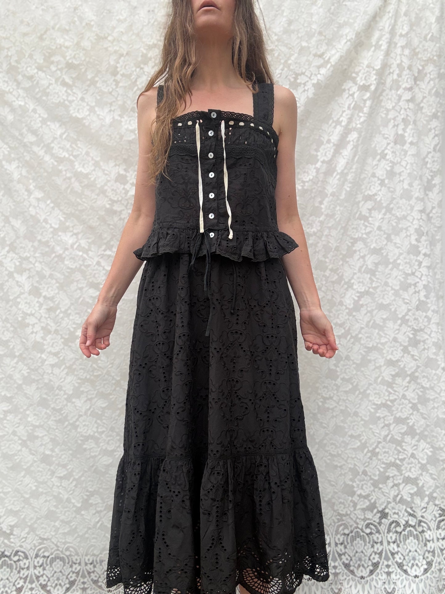 100% RECYCLED COTTON - ETIENNE CAMI WHITE