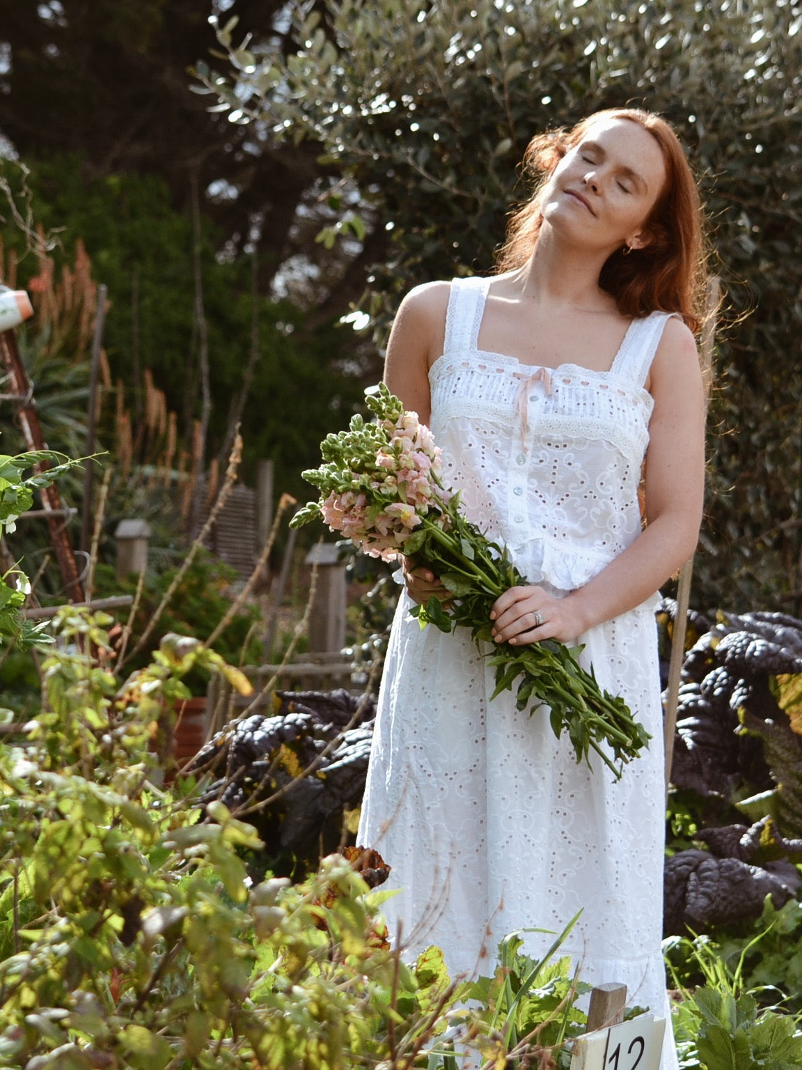 100% RECYCLED COTTON - ETIENNE CAMI WHITE