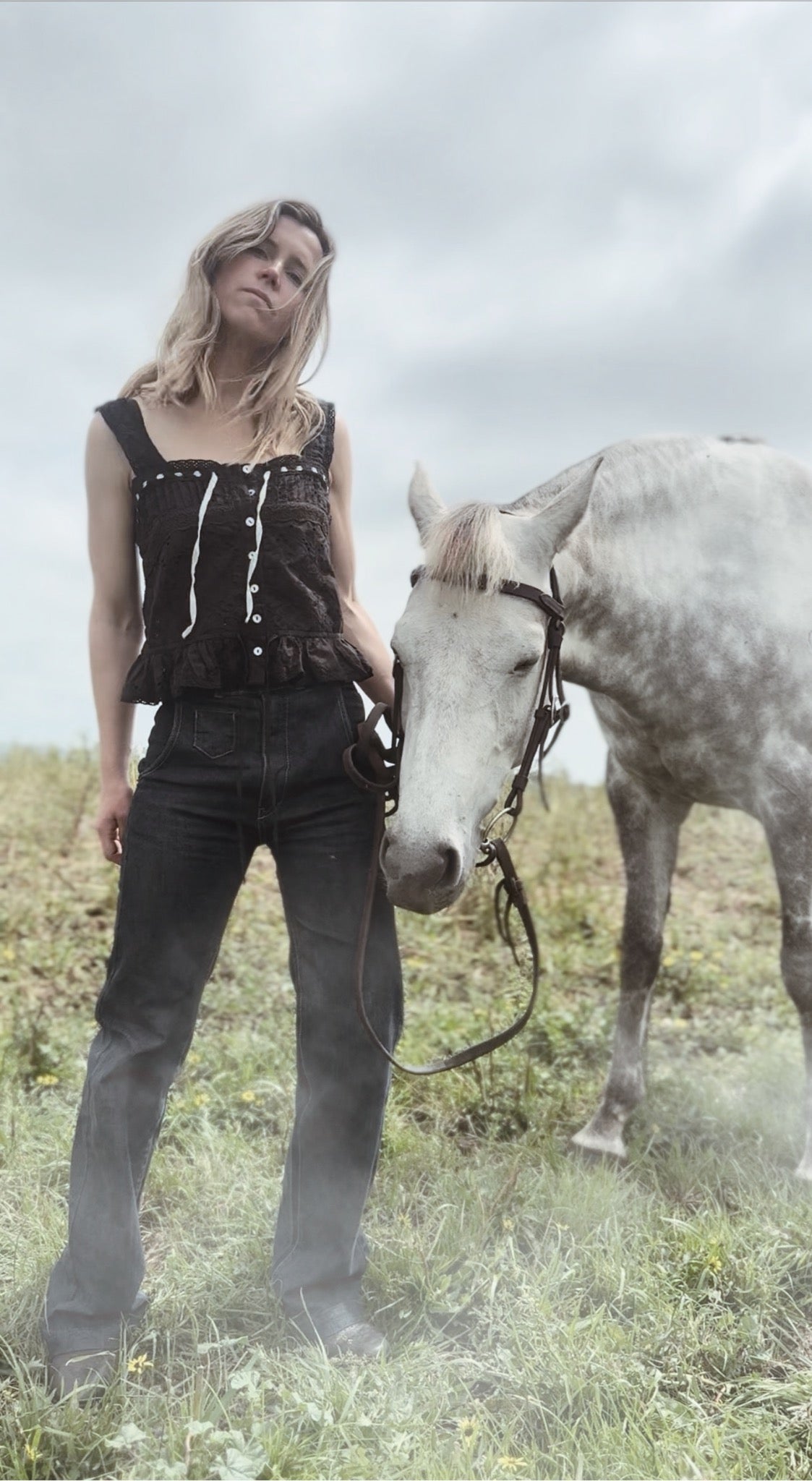 100% RECYCLED COTTON - ETIENNE CAMI WHITE