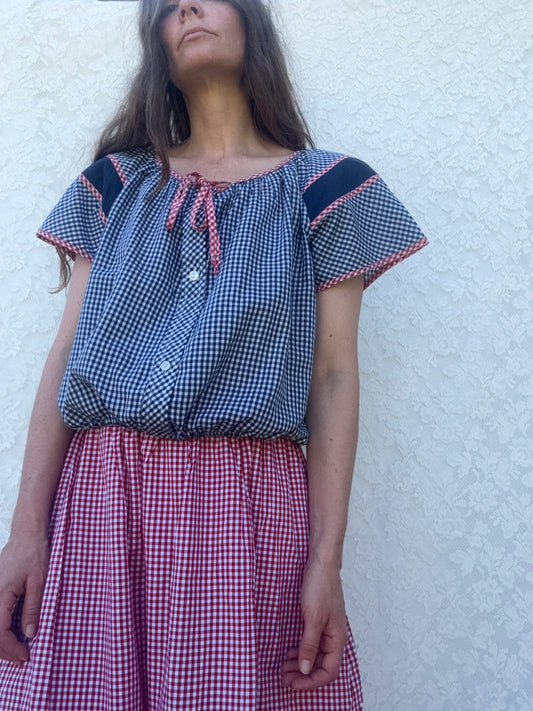 REWORKED - SMOCK BLOUSE 8-12