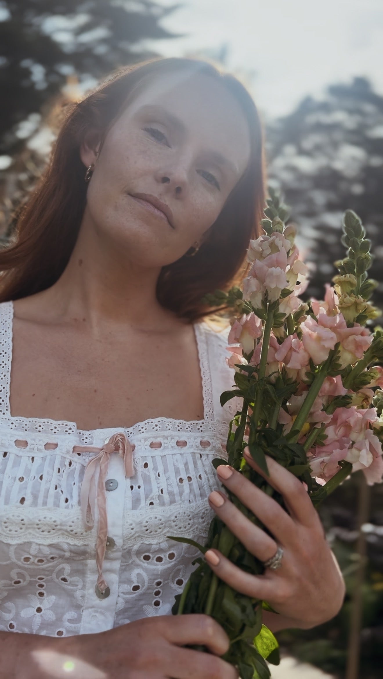 100% RECYCLED COTTON - ETIENNE CAMI WHITE