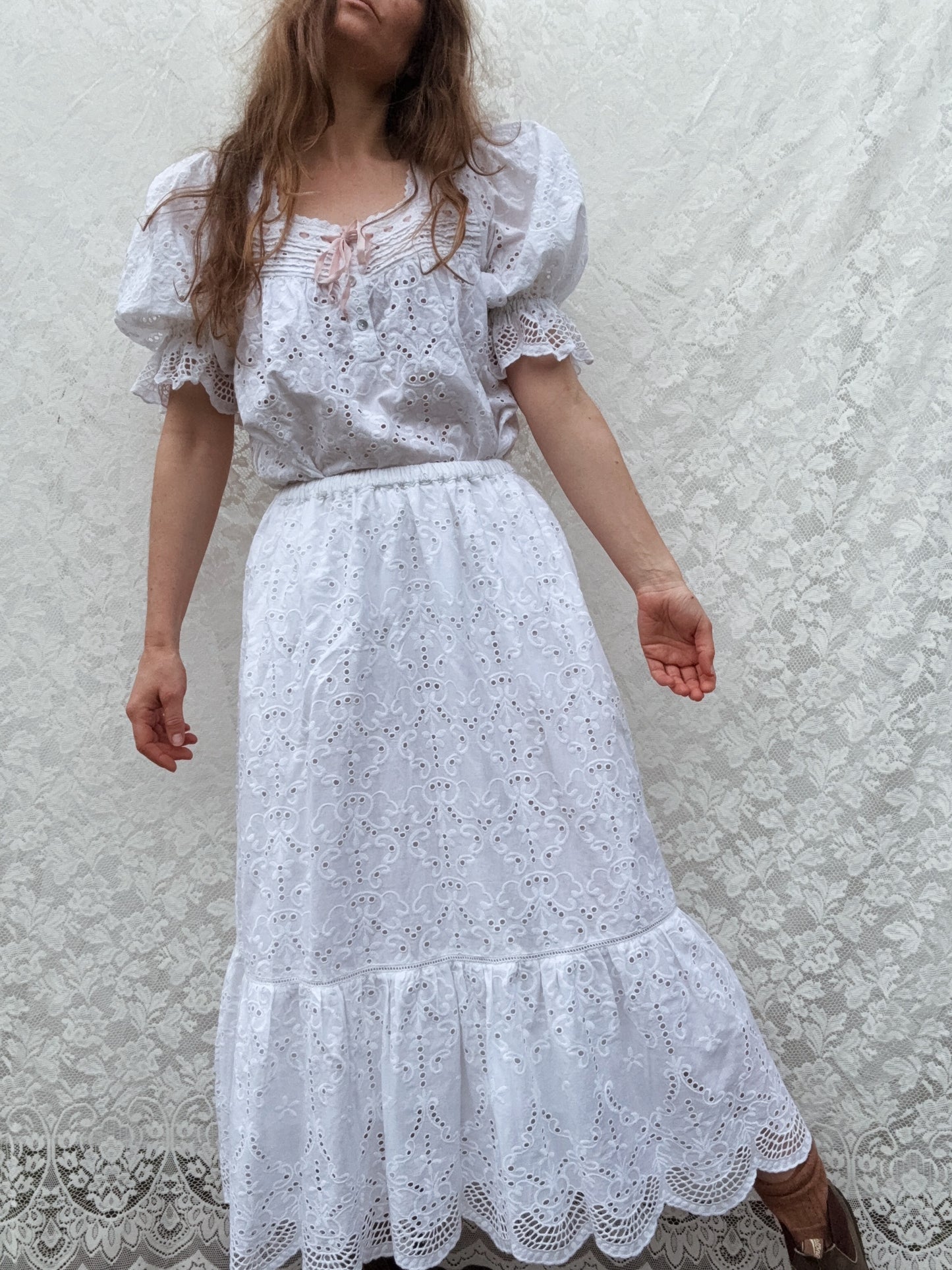 100% RECYCLED COTTON - MORNING SONG BLOUSE WHITE