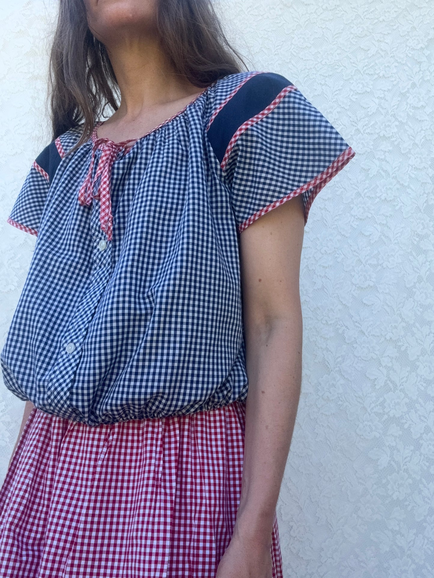 REWORKED - SMOCK BLOUSE 8-12