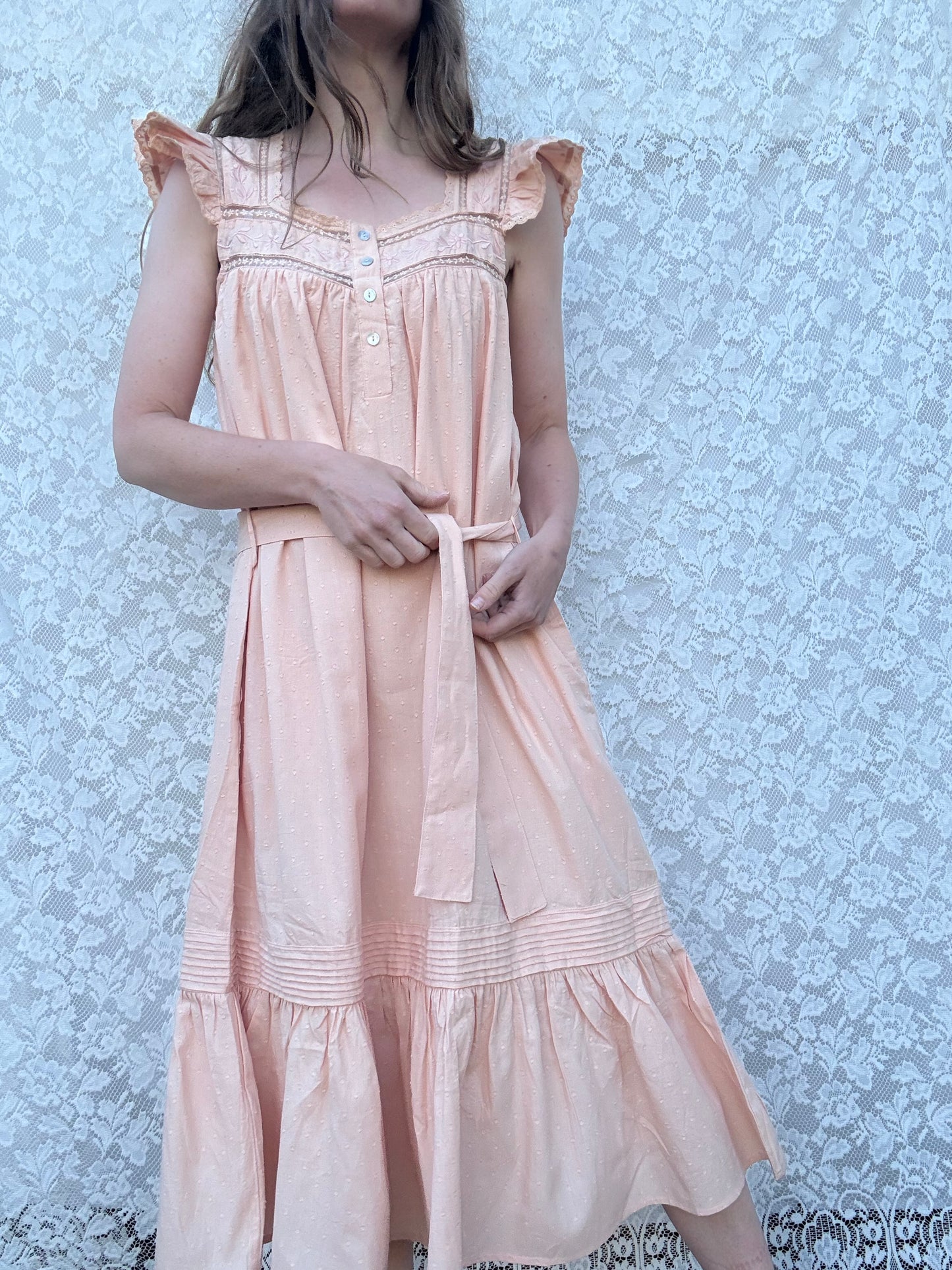 PREORDER - 100% RECYCLED COTTON - ALICE DRESS -  CUBAN SAND