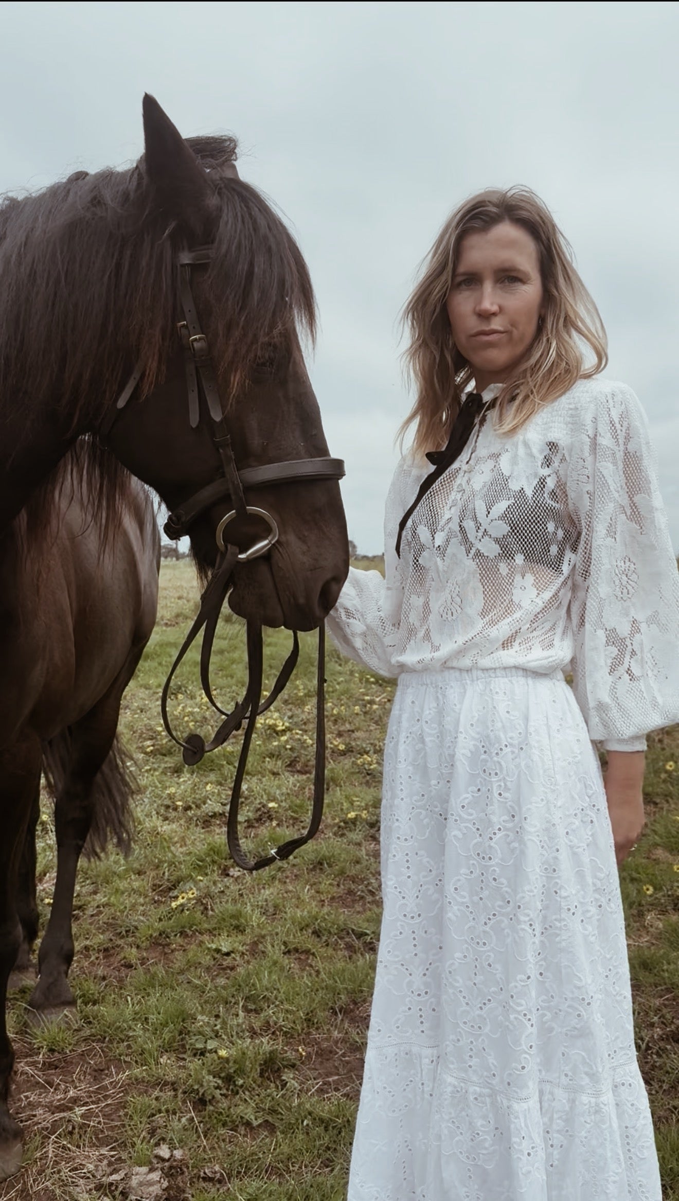 RESTOCK ETIENNE SKIRT WHITE