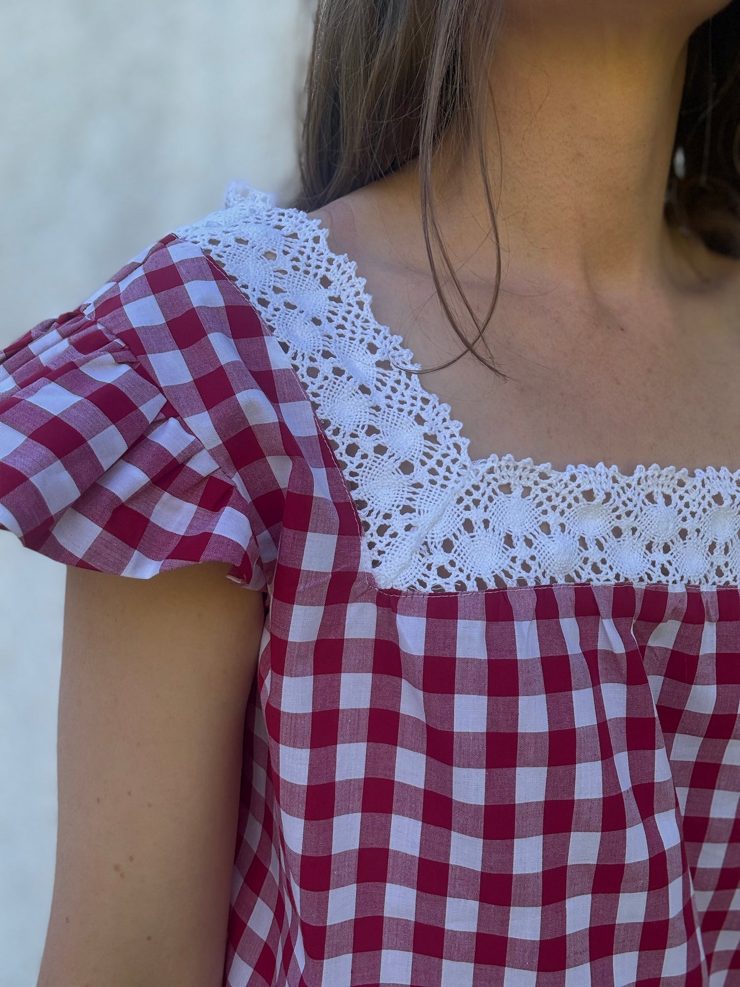 ONE OF A KIND - CROCHET NECK BLOUSE 10-12