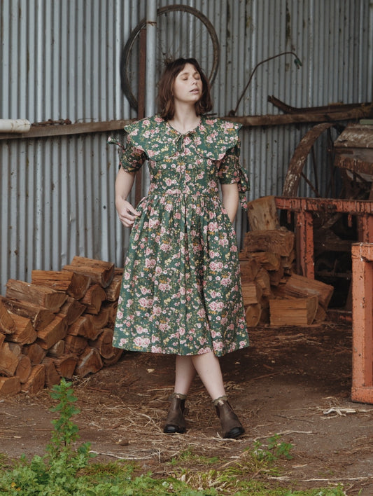 100% RECYCLED COTTON - - SOPHIE DRESS