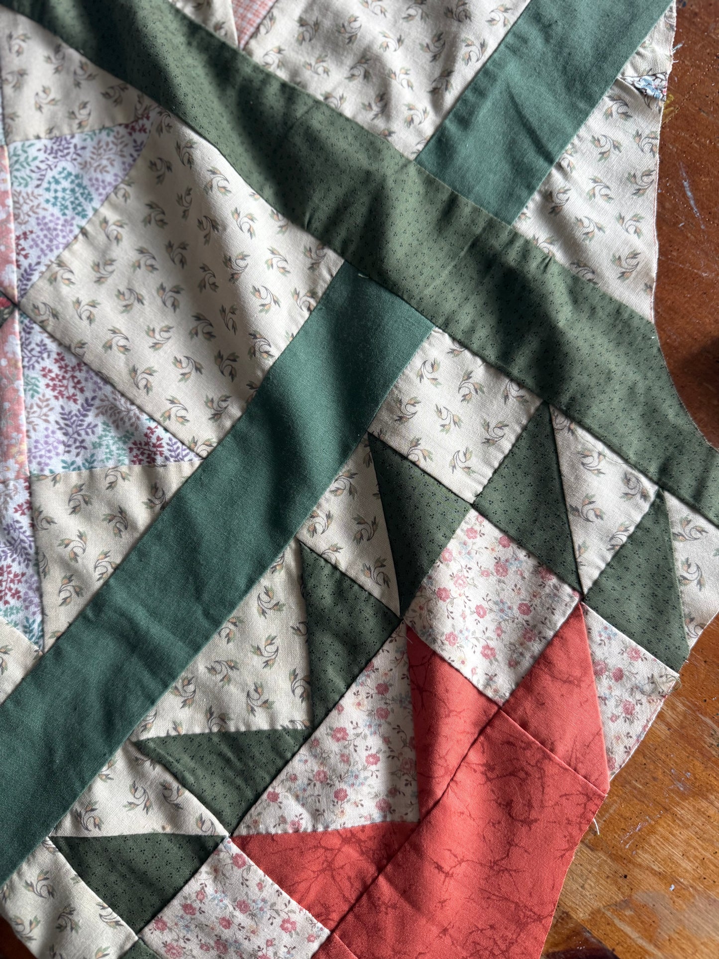 ONE OF A KIND REWORKED PATCHWORK SMOCK DRESS S-L
