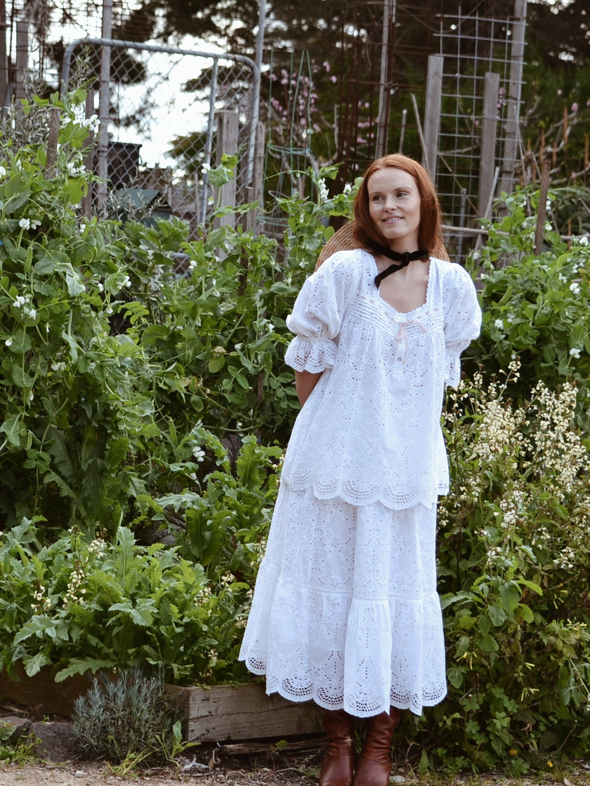 100% RECYCLED COTTON - MORNING SONG BLOUSE WHITE