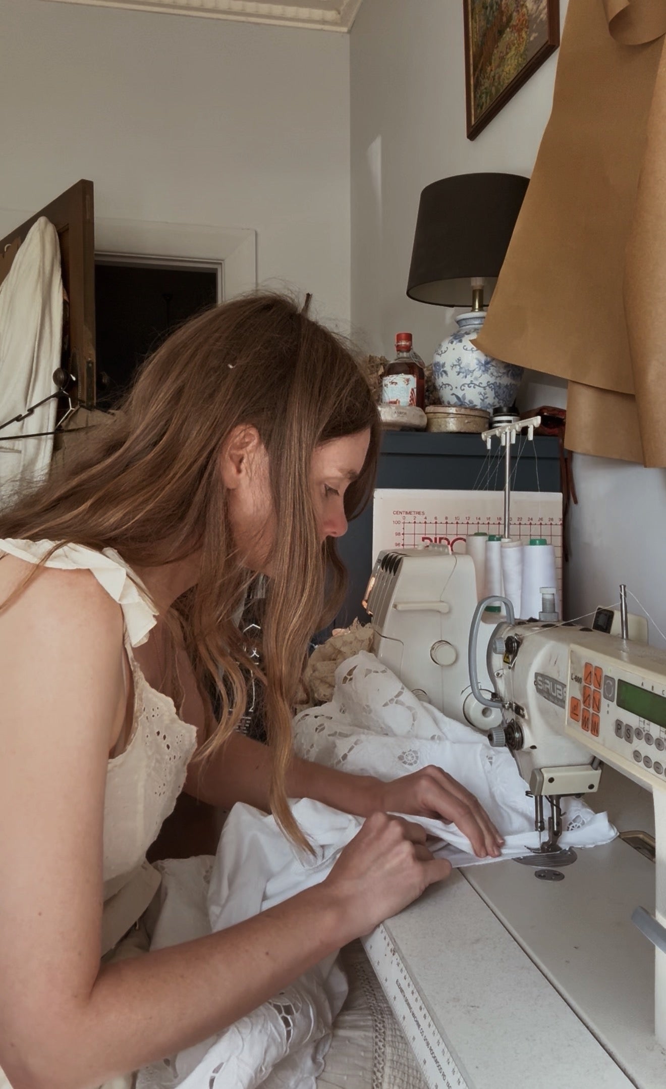 REWORKED TIE FRONT BLOUSE OR CAPELET WHITE