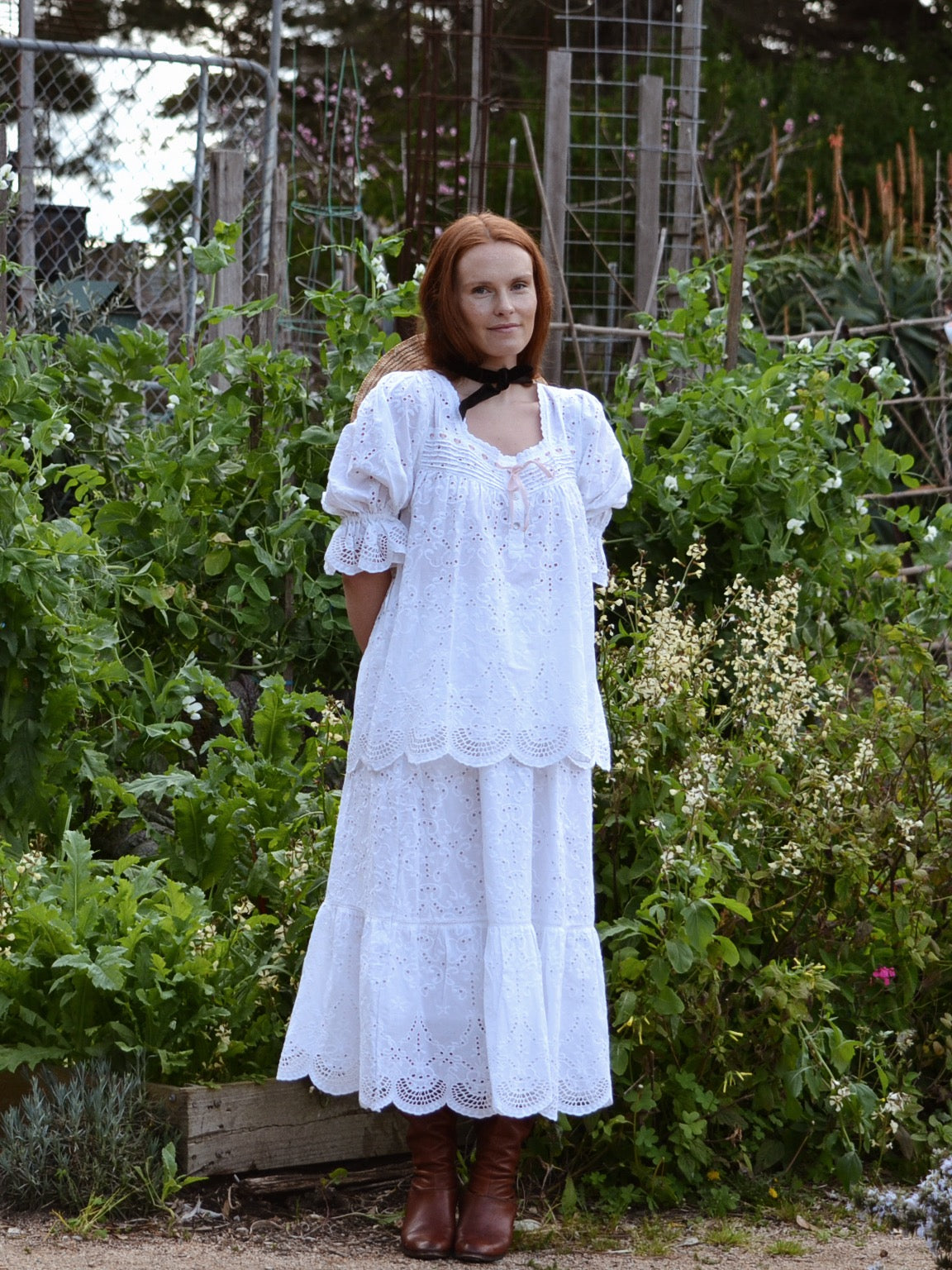 100% RECYCLED COTTON - MORNING SONG BLOUSE WHITE