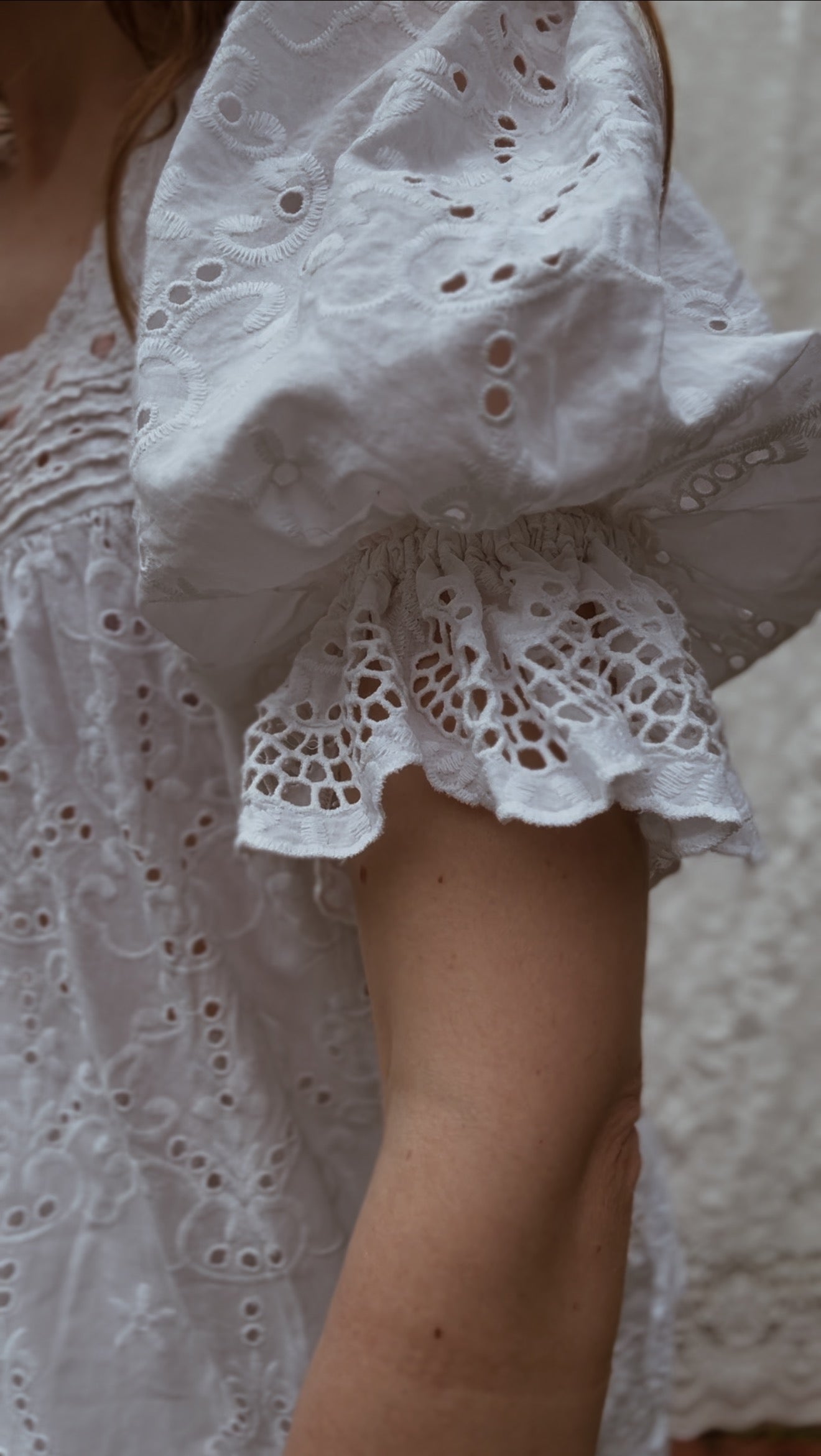 100% RECYCLED COTTON - MORNING SONG BLOUSE WHITE