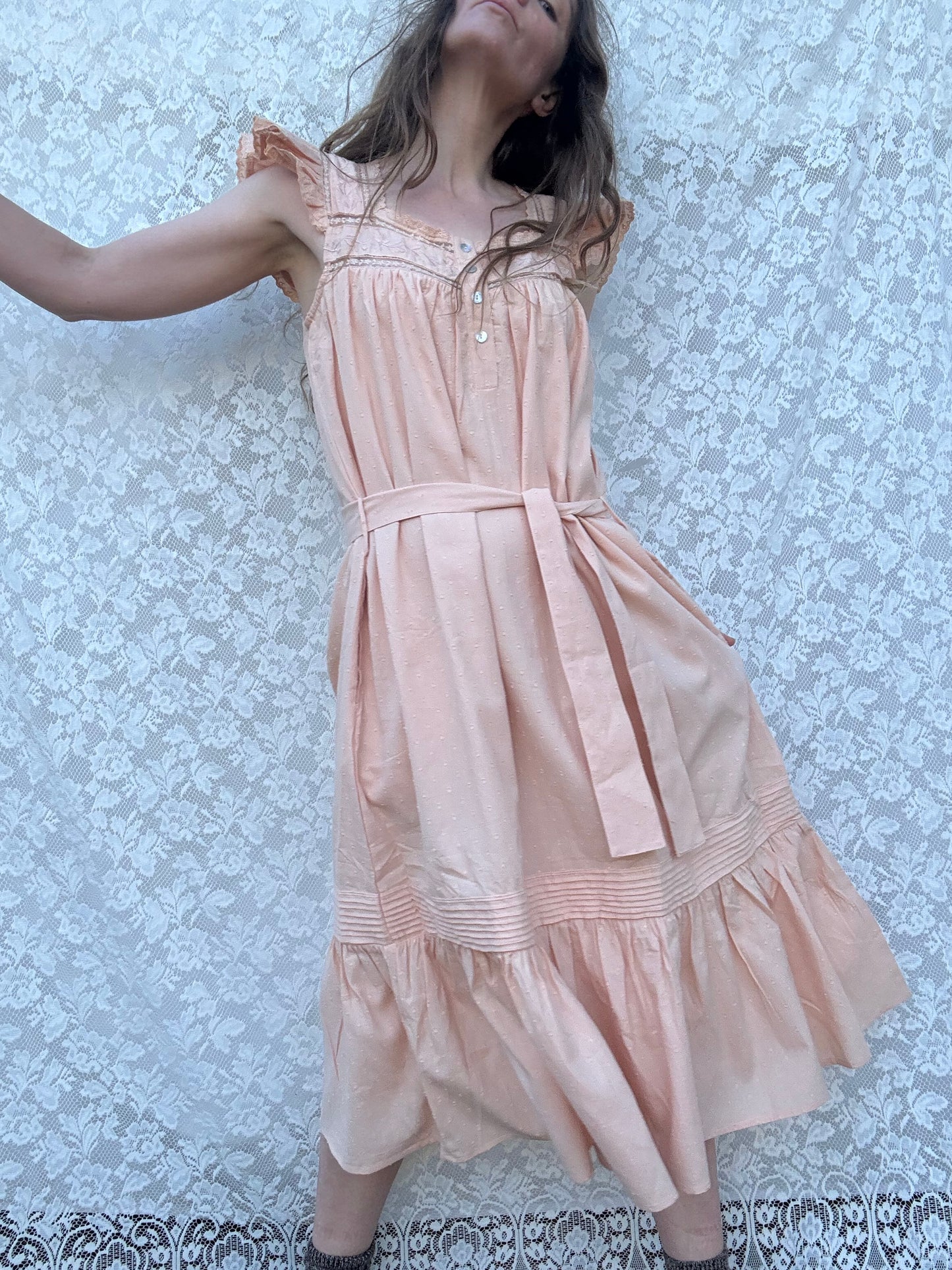 PREORDER - 100% RECYCLED COTTON - ALICE DRESS -  CUBAN SAND