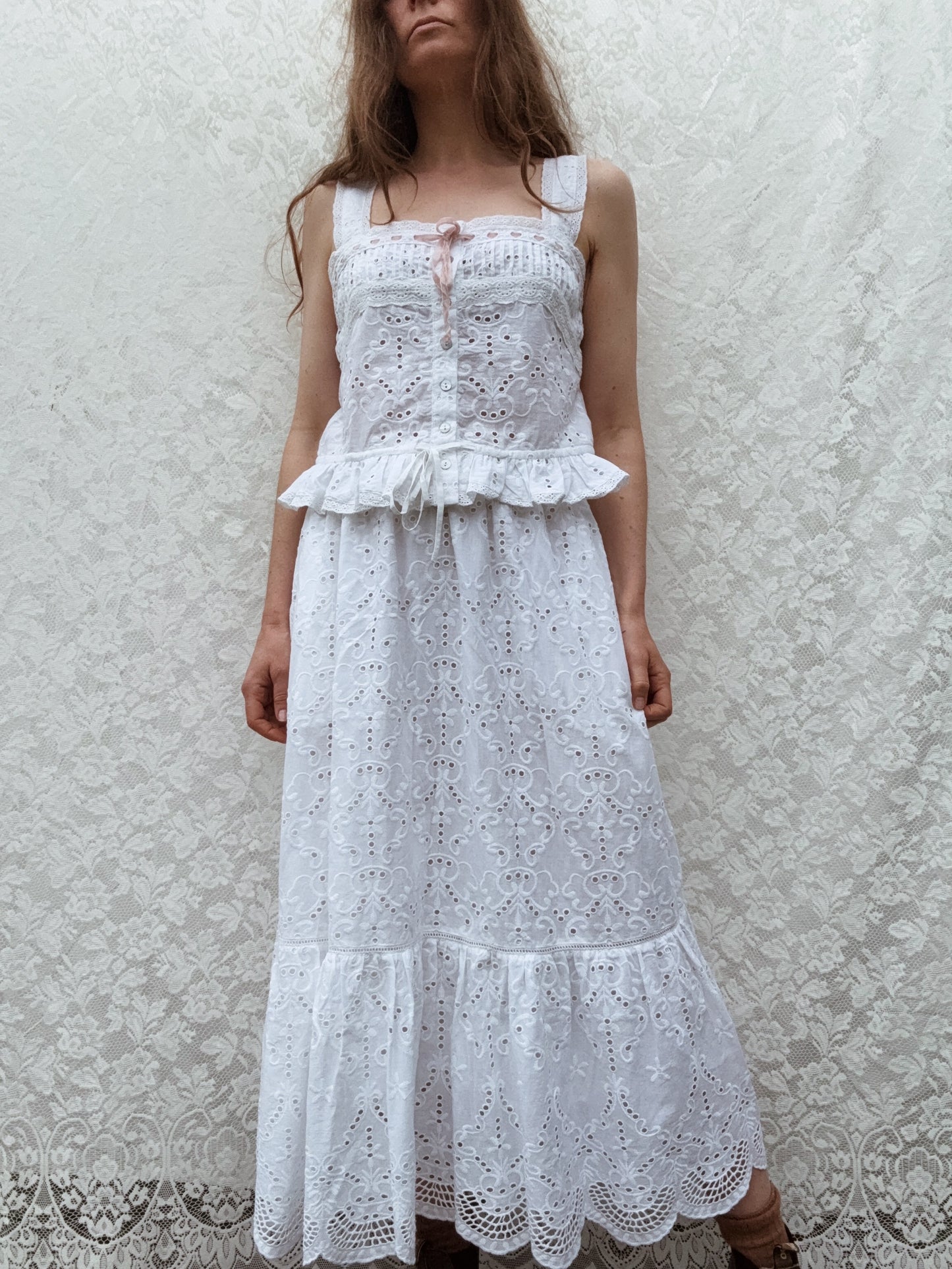 100% RECYCLED COTTON - ETIENNE CAMI WHITE