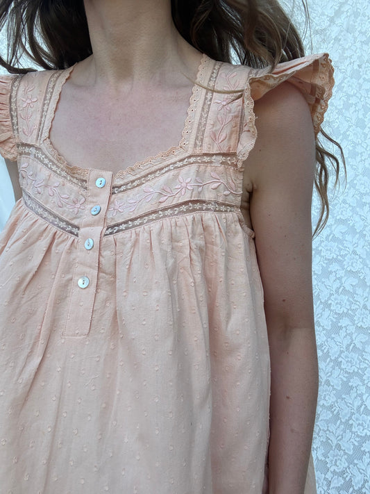 PREORDER - 100% RECYCLED COTTON - ALICE DRESS -  CUBAN SAND